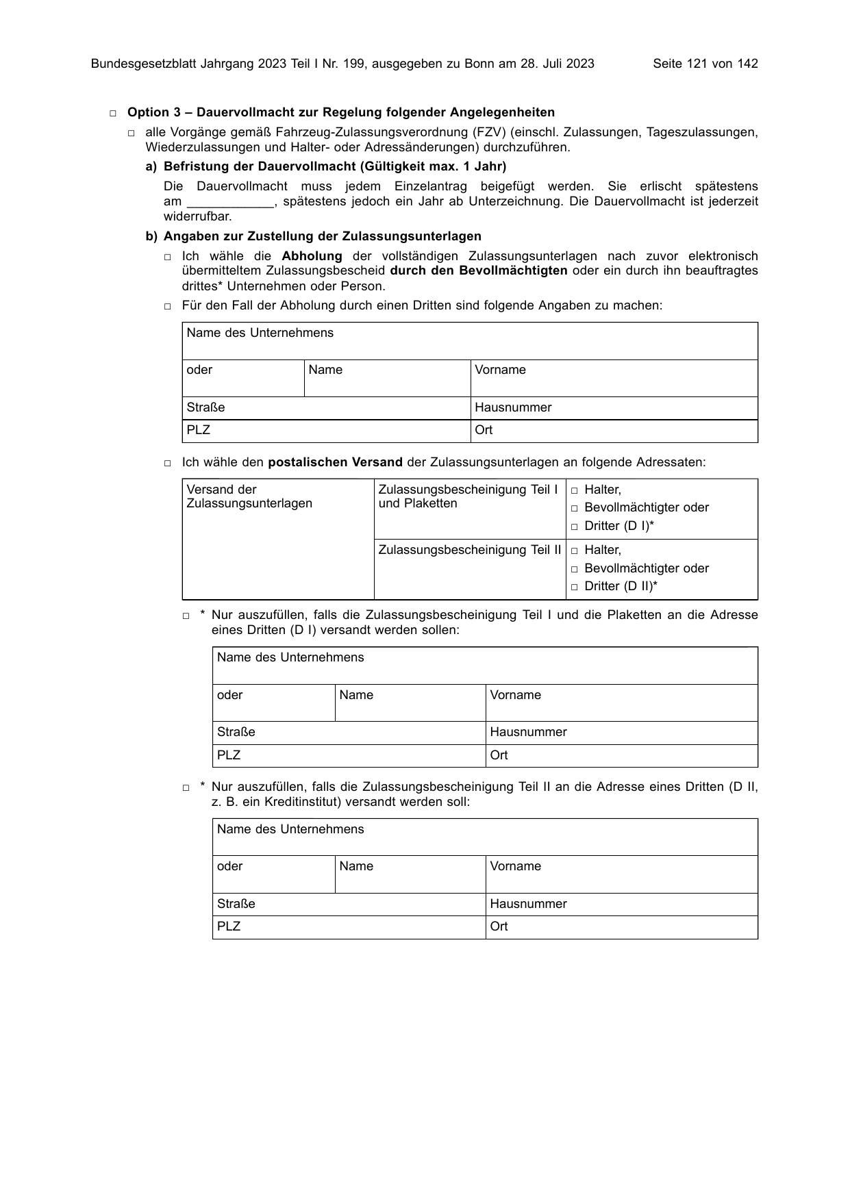 BGBl. 2023, Seite 121 — Originalseite als Abbildung