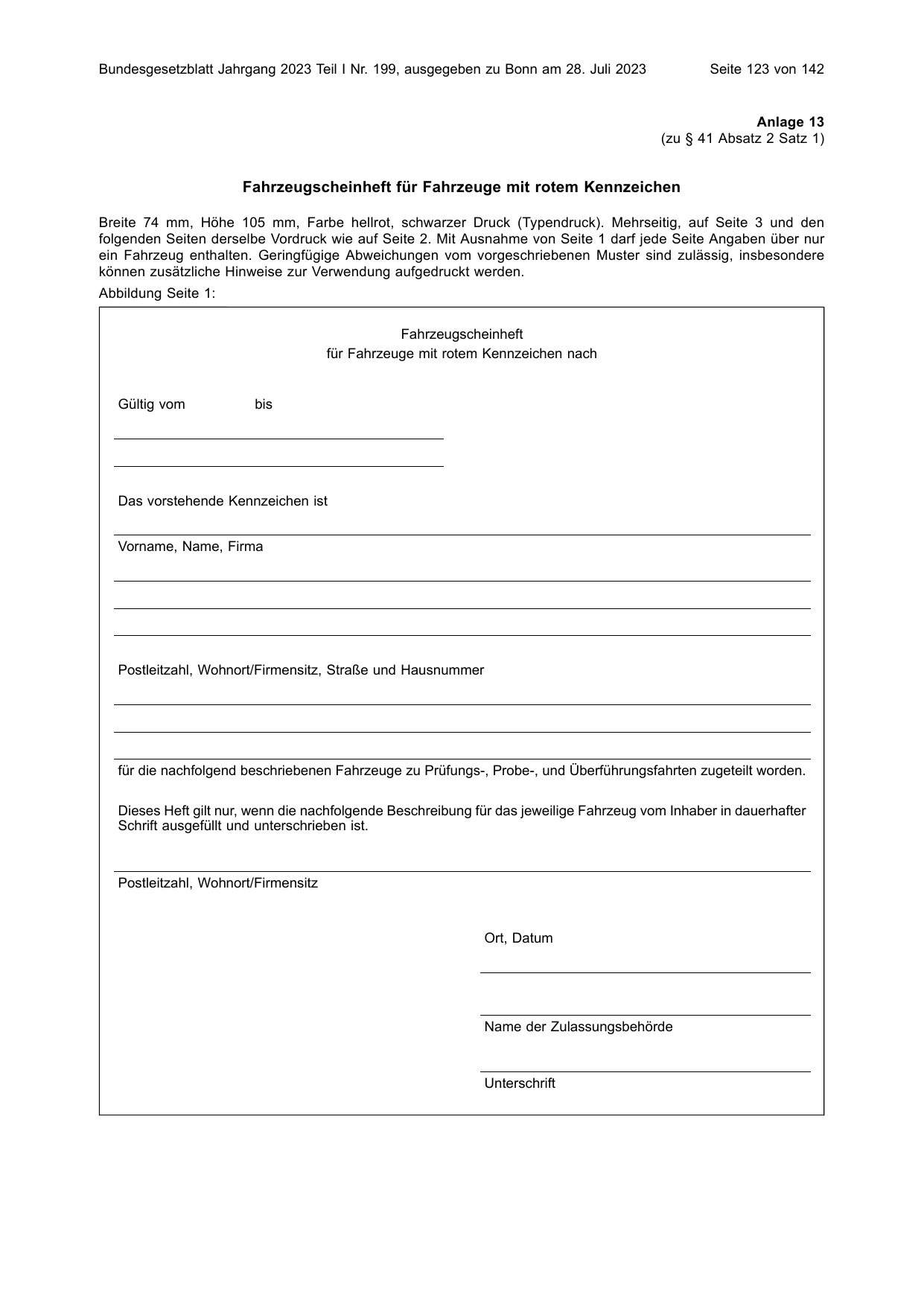 BGBl. 2023, Seite 123 — Originalseite als Abbildung