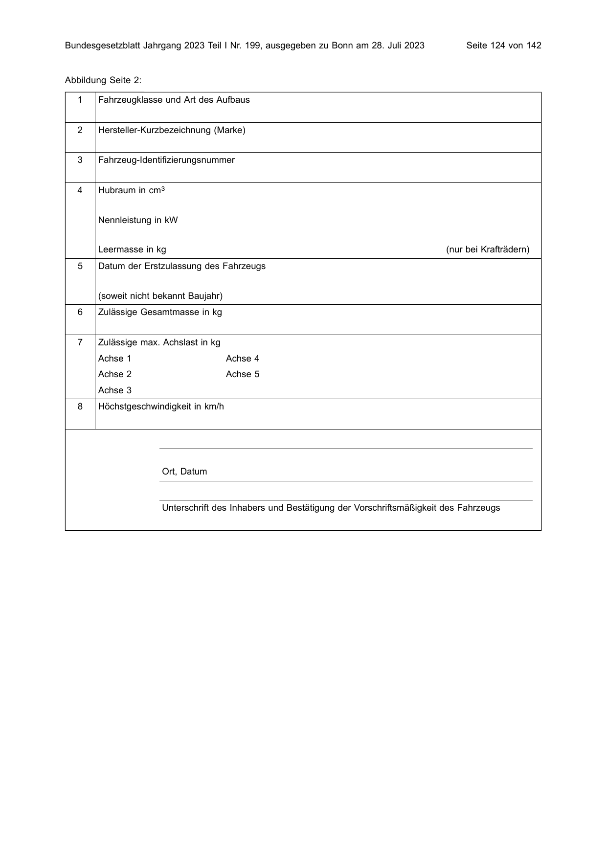 BGBl. 2023, Seite 124 — Originalseite als Abbildung