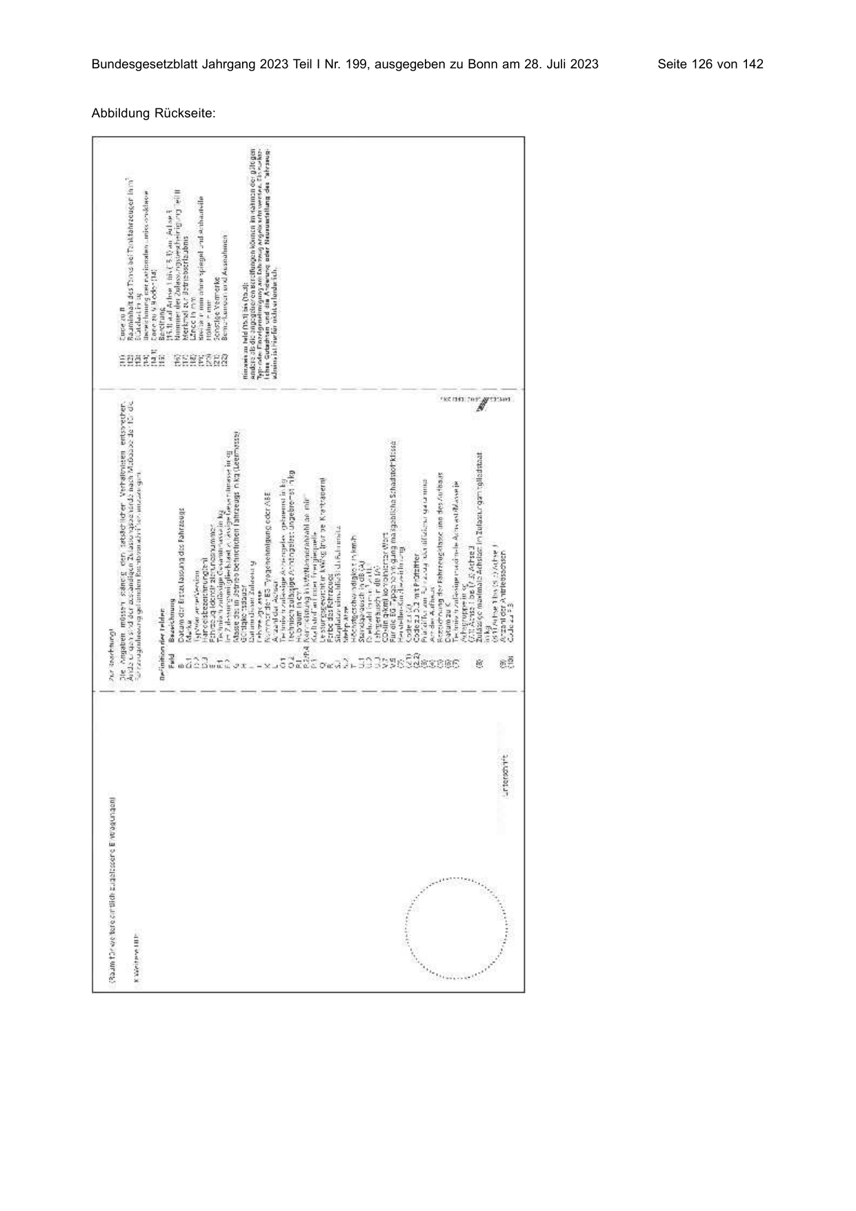 BGBl. 2023, Seite 126 — Originalseite als Abbildung