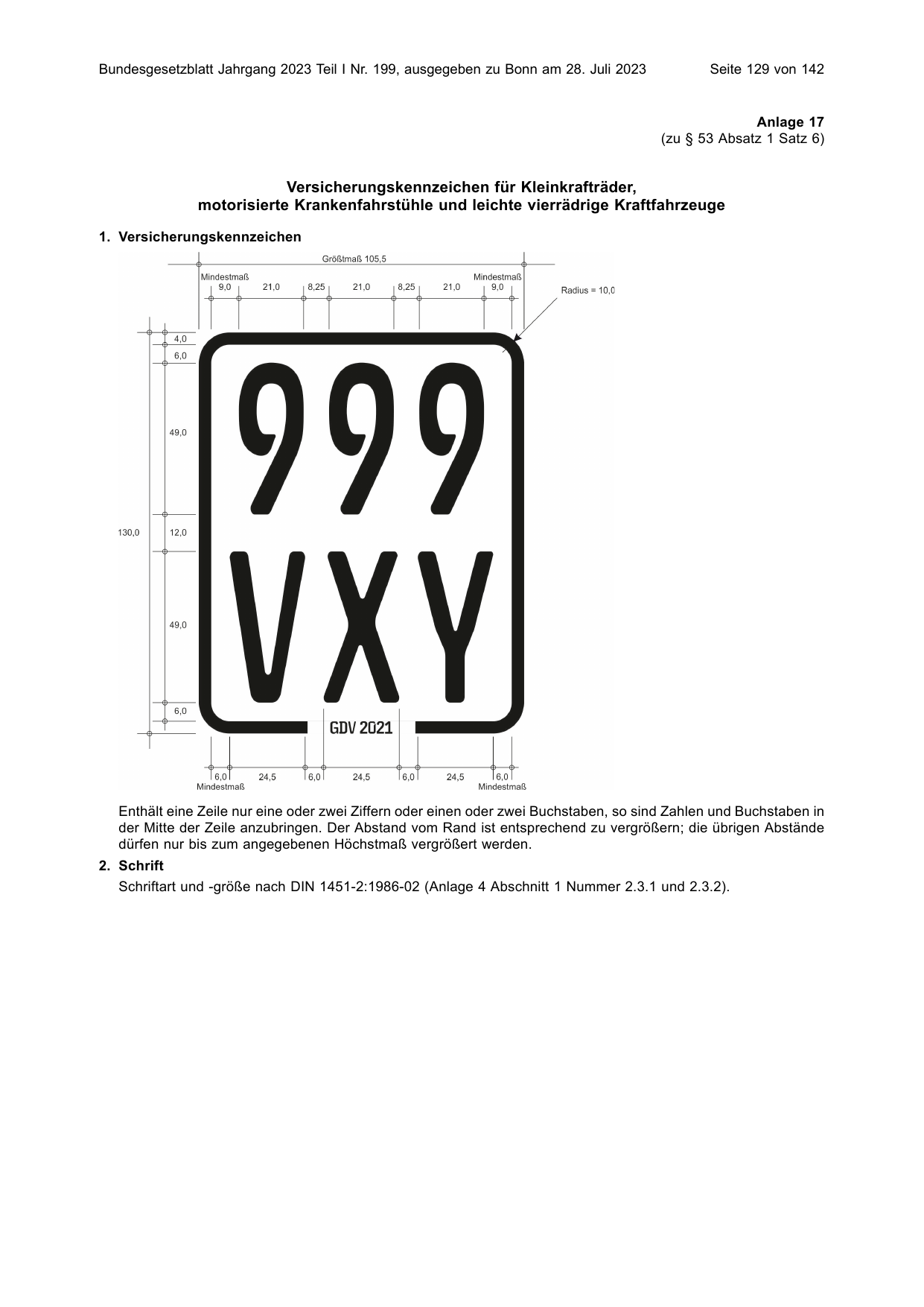 BGBl. 2023, Seite 129 — Originalseite als Abbildung