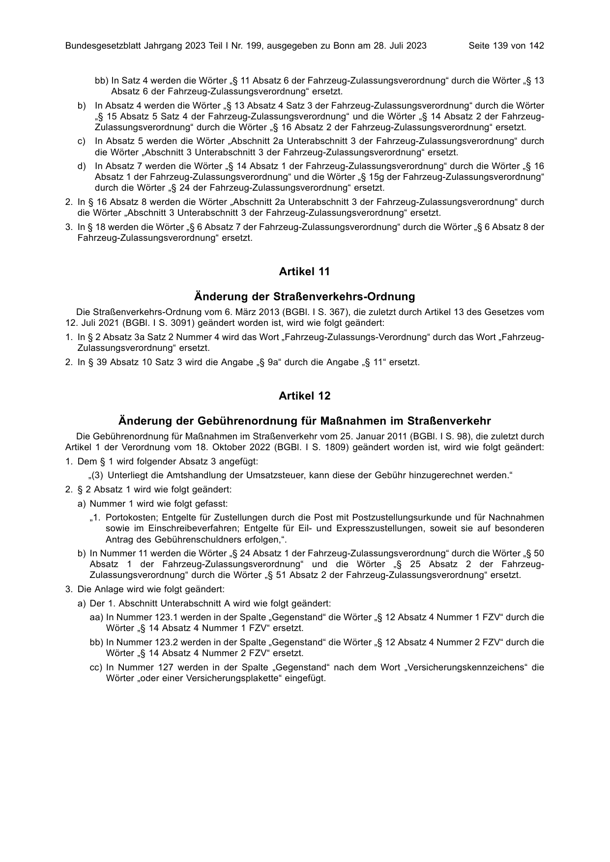 BGBl. 2023, Seite 139 — Originalseite als Abbildung
