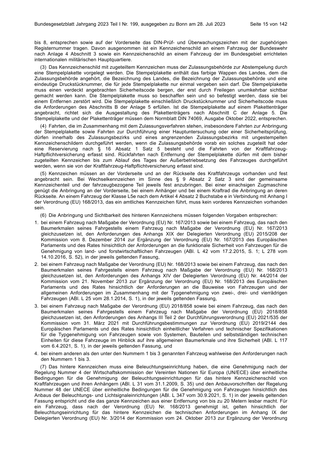 BGBl. 2023, Seite 15 — Originalseite als Abbildung