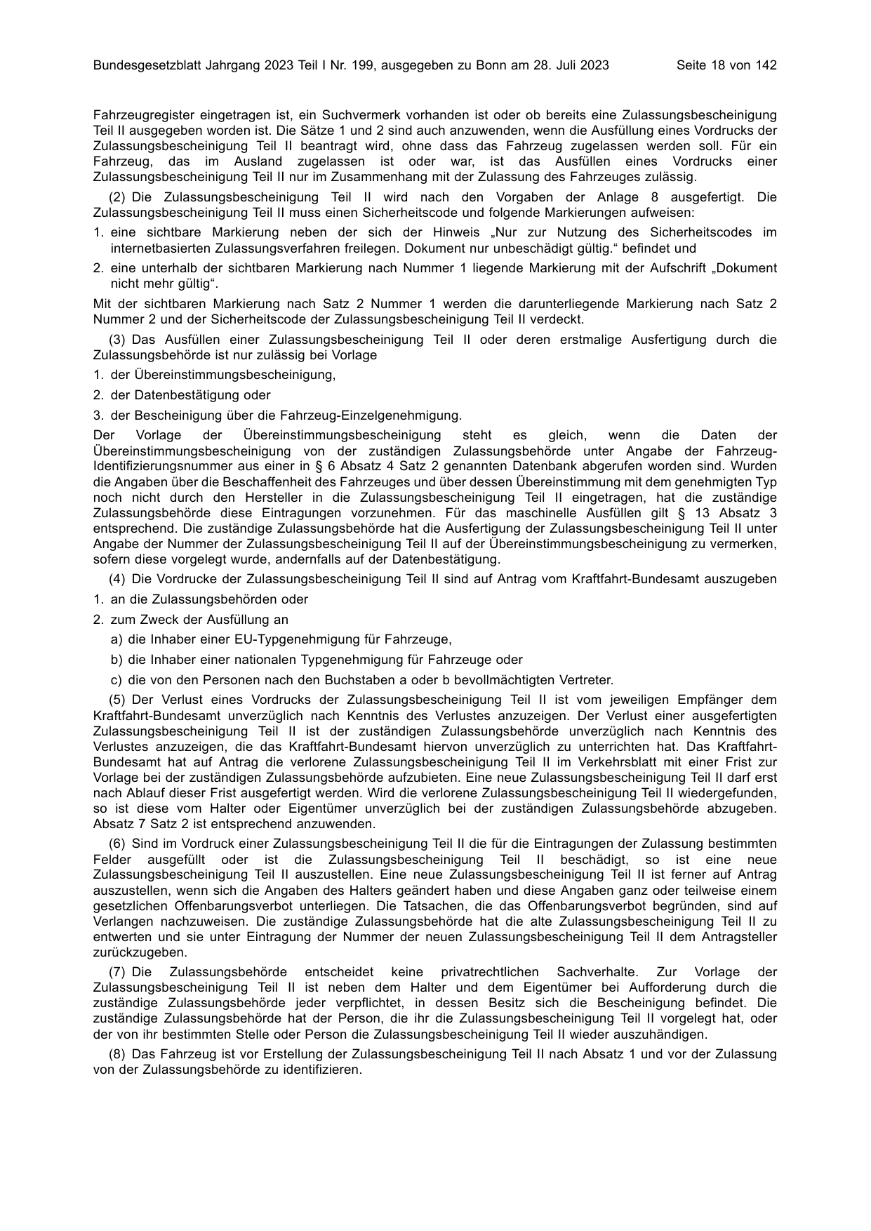 BGBl. 2023, Seite 18 — Originalseite als Abbildung