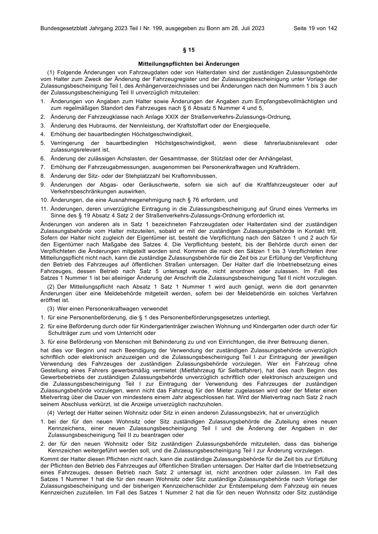 BGBl. 2023, Seite 19 — Originalseite als Abbildung