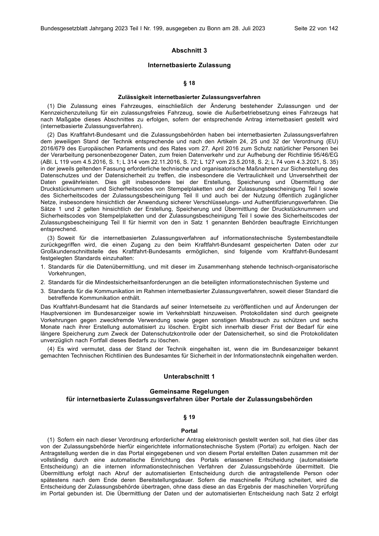BGBl. 2023, Seite 22 — Originalseite als Abbildung