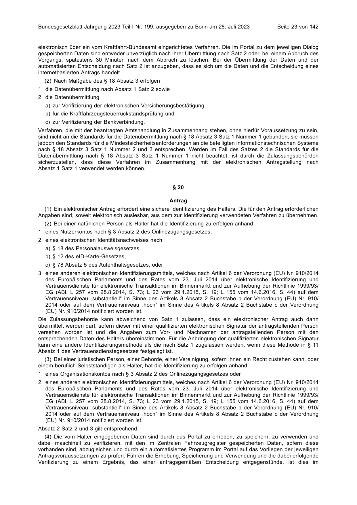 BGBl. 2023, Seite 23 — Originalseite als Abbildung