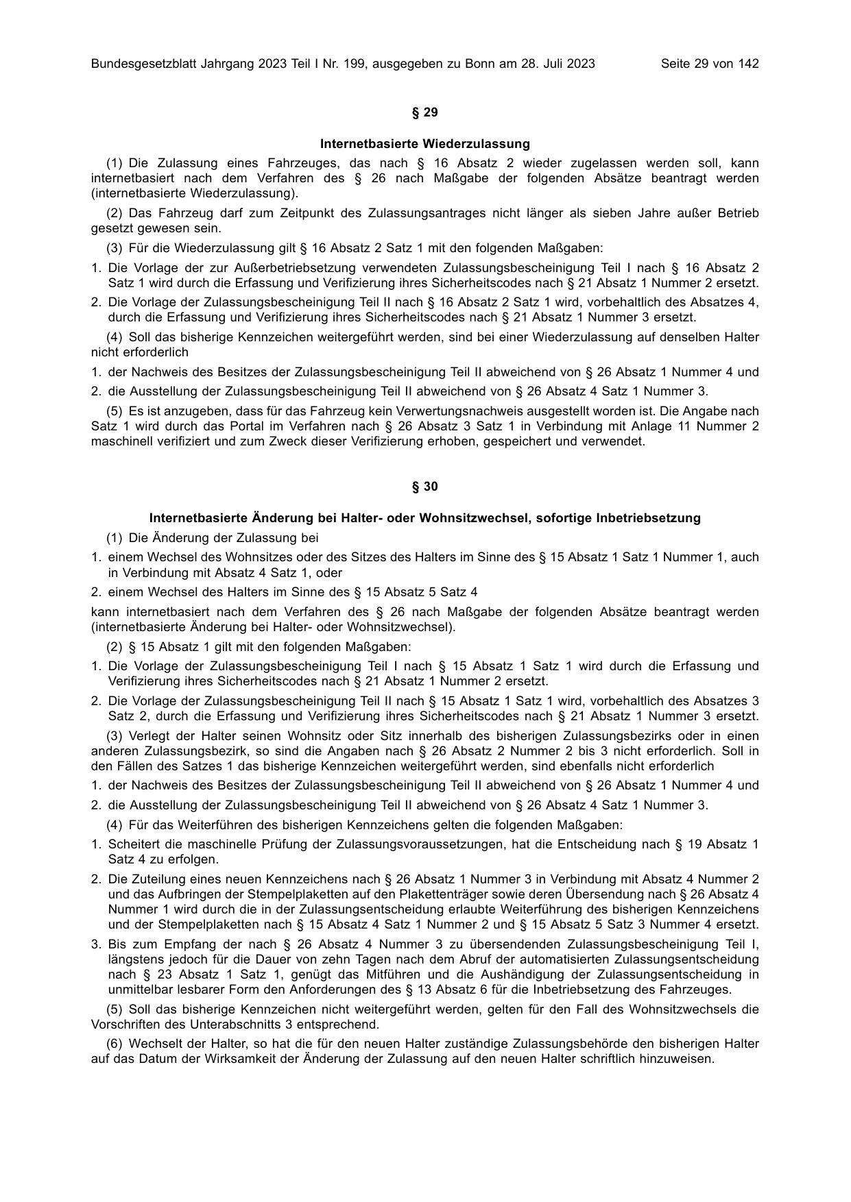 BGBl. 2023, Seite 29 — Originalseite als Abbildung
