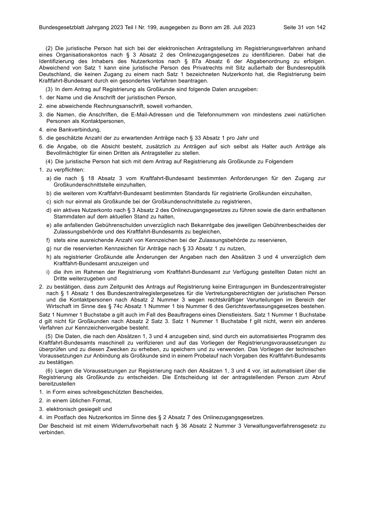 BGBl. 2023, Seite 31 — Originalseite als Abbildung