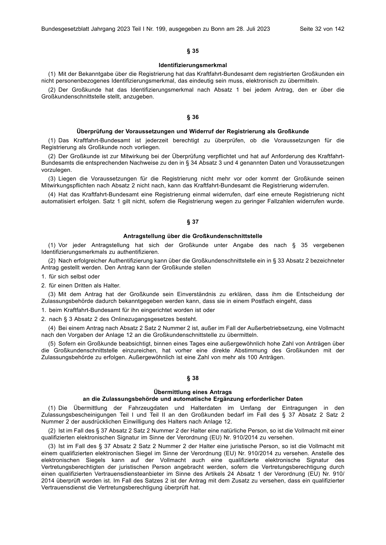 BGBl. 2023, Seite 32 — Originalseite als Abbildung