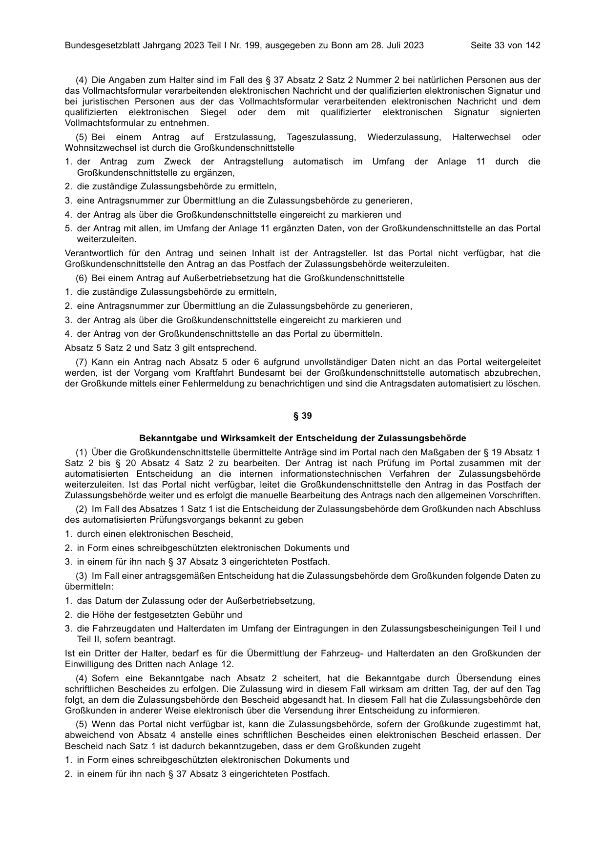 BGBl. 2023, Seite 33 — Originalseite als Abbildung