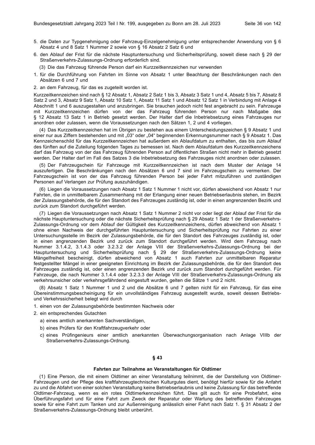 BGBl. 2023, Seite 36 — Originalseite als Abbildung