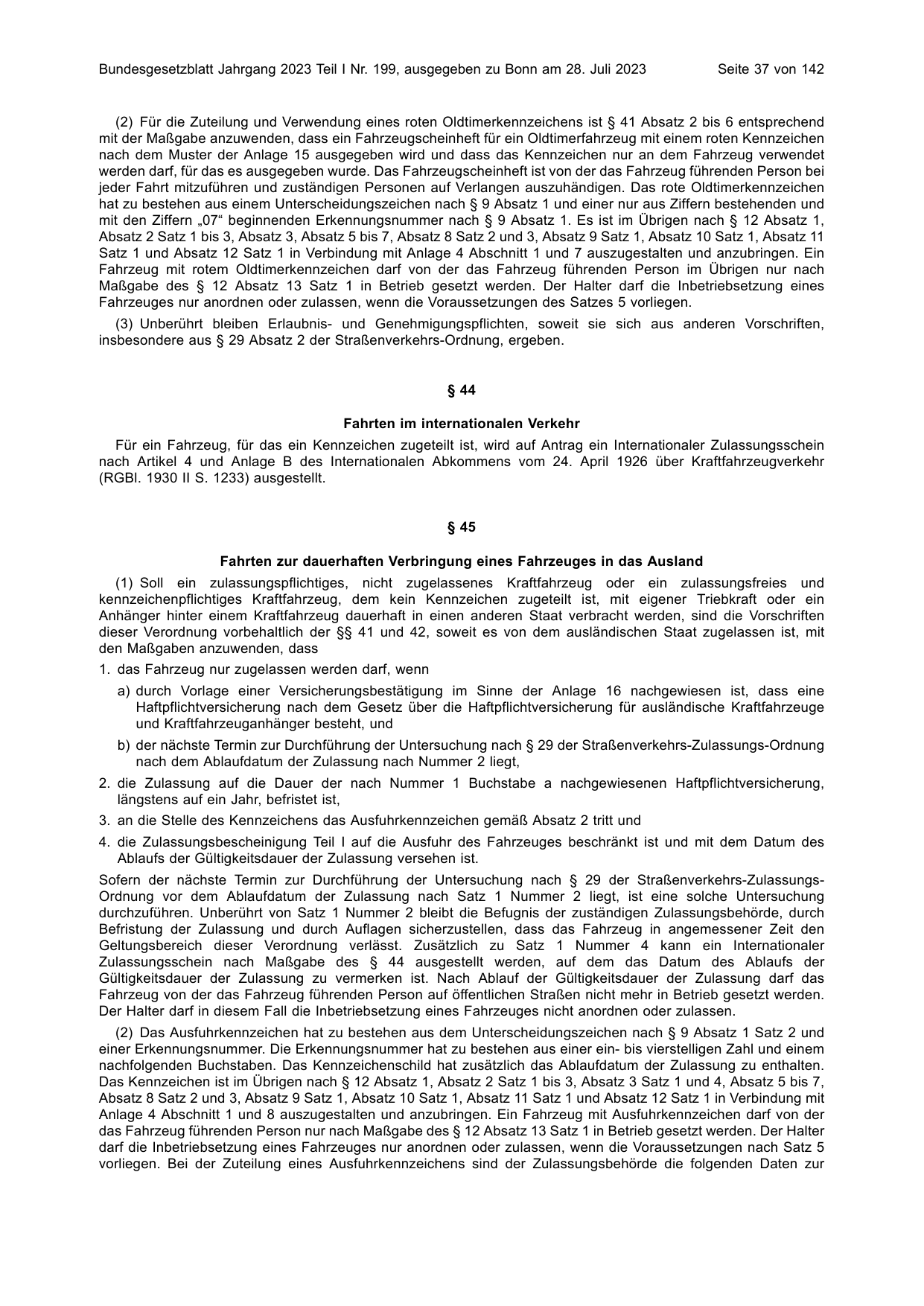 BGBl. 2023, Seite 37 — Originalseite als Abbildung