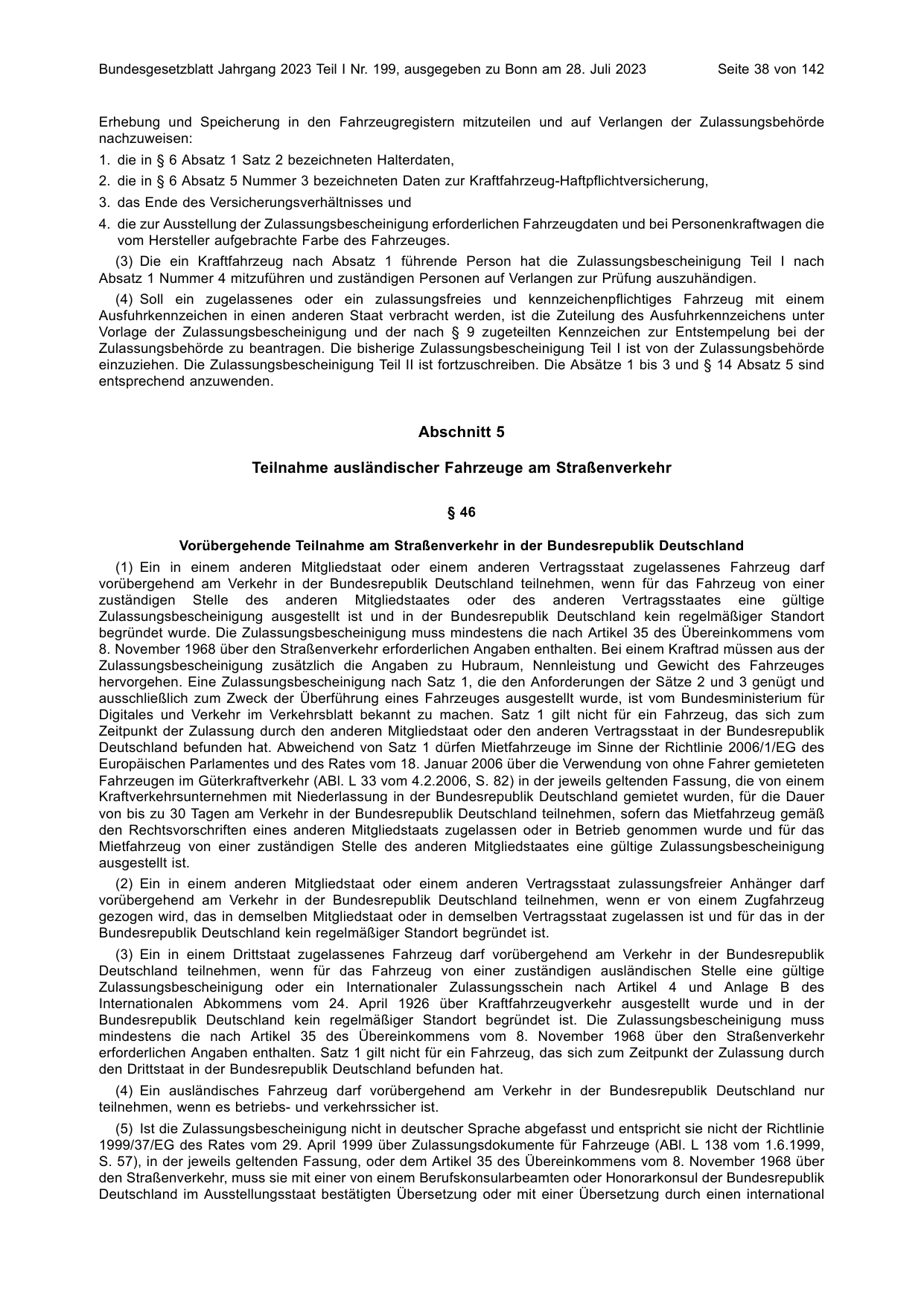 BGBl. 2023, Seite 38 — Originalseite als Abbildung