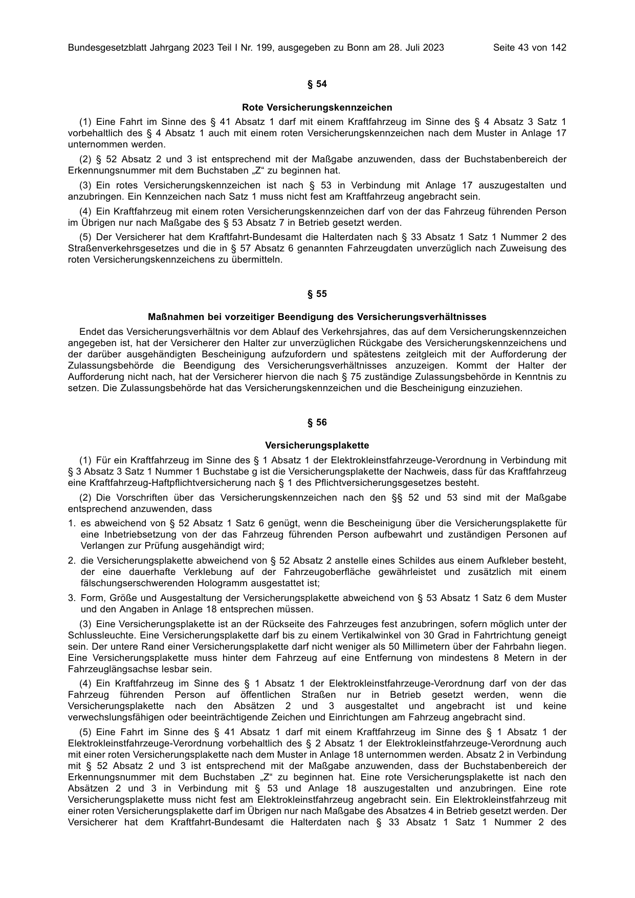 BGBl. 2023, Seite 43 — Originalseite als Abbildung