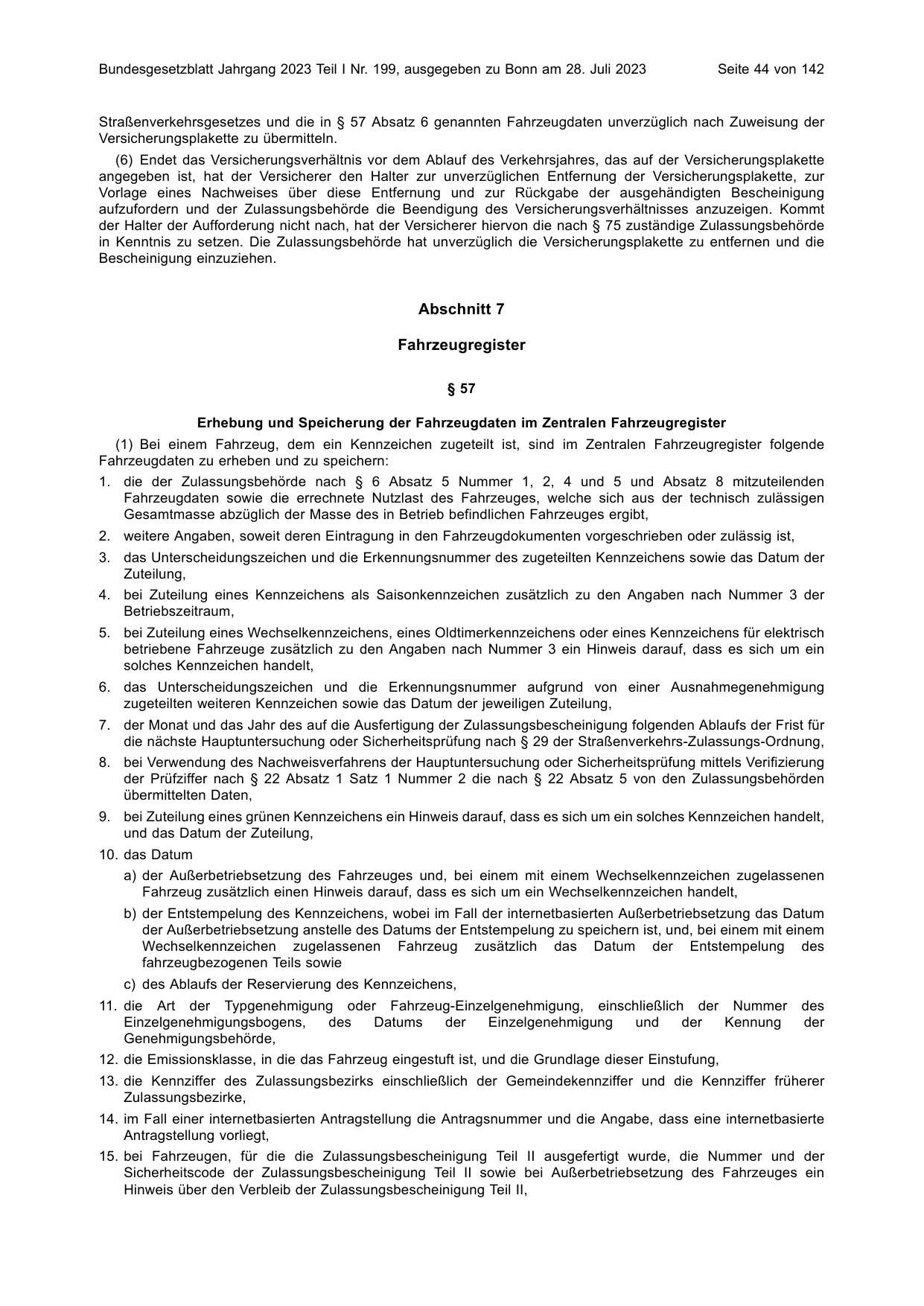 BGBl. 2023, Seite 44 — Originalseite als Abbildung