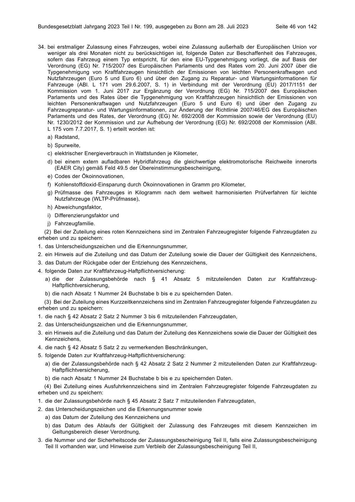 BGBl. 2023, Seite 46 — Originalseite als Abbildung