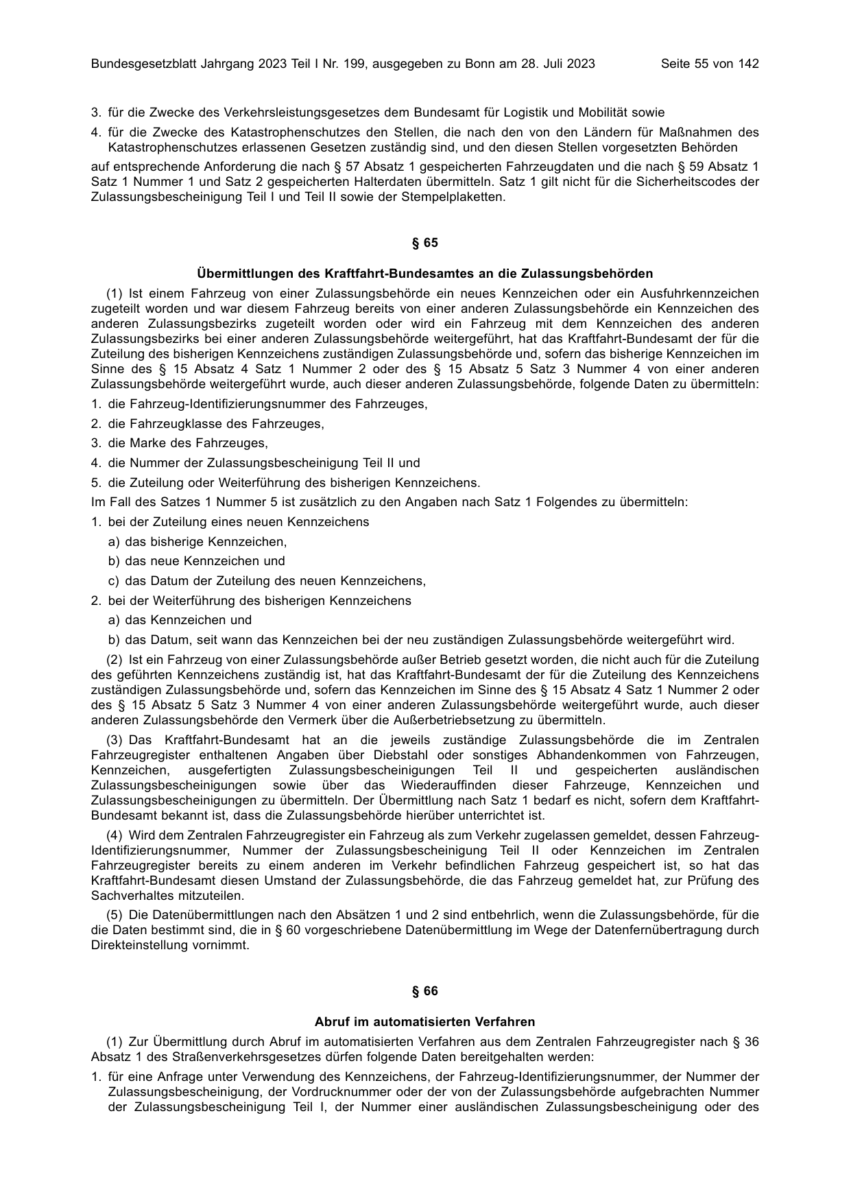 BGBl. 2023, Seite 55 — Originalseite als Abbildung