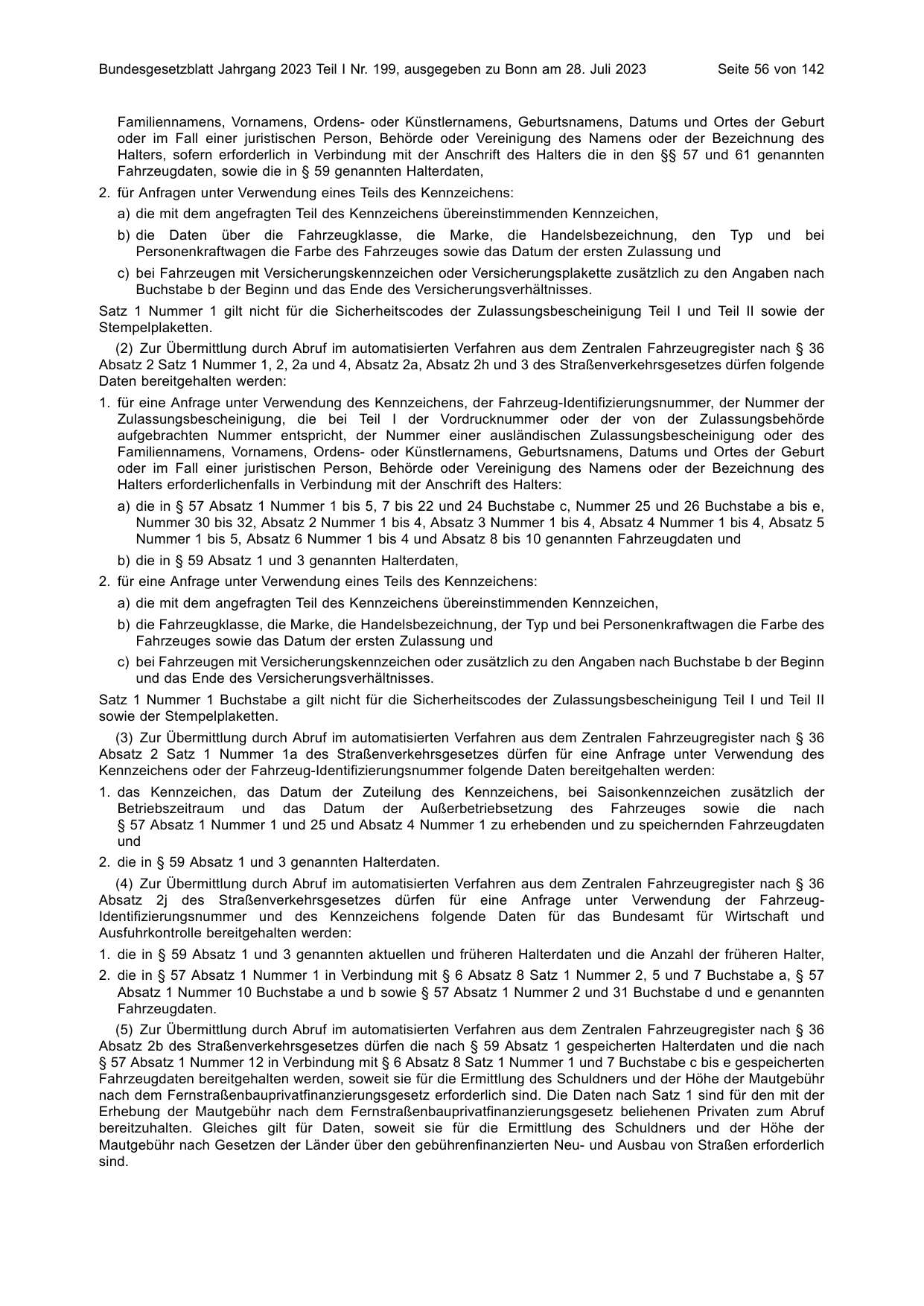 BGBl. 2023, Seite 56 — Originalseite als Abbildung