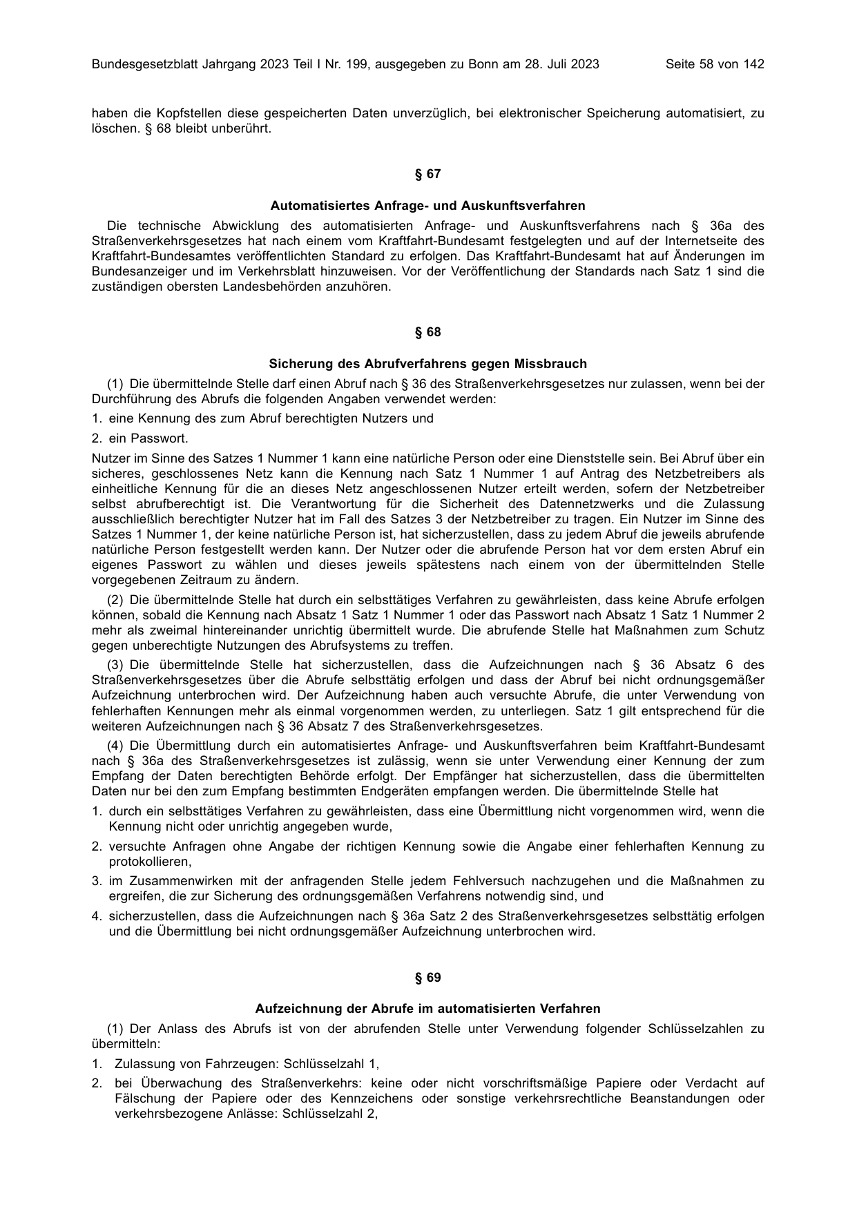 BGBl. 2023, Seite 58 — Originalseite als Abbildung