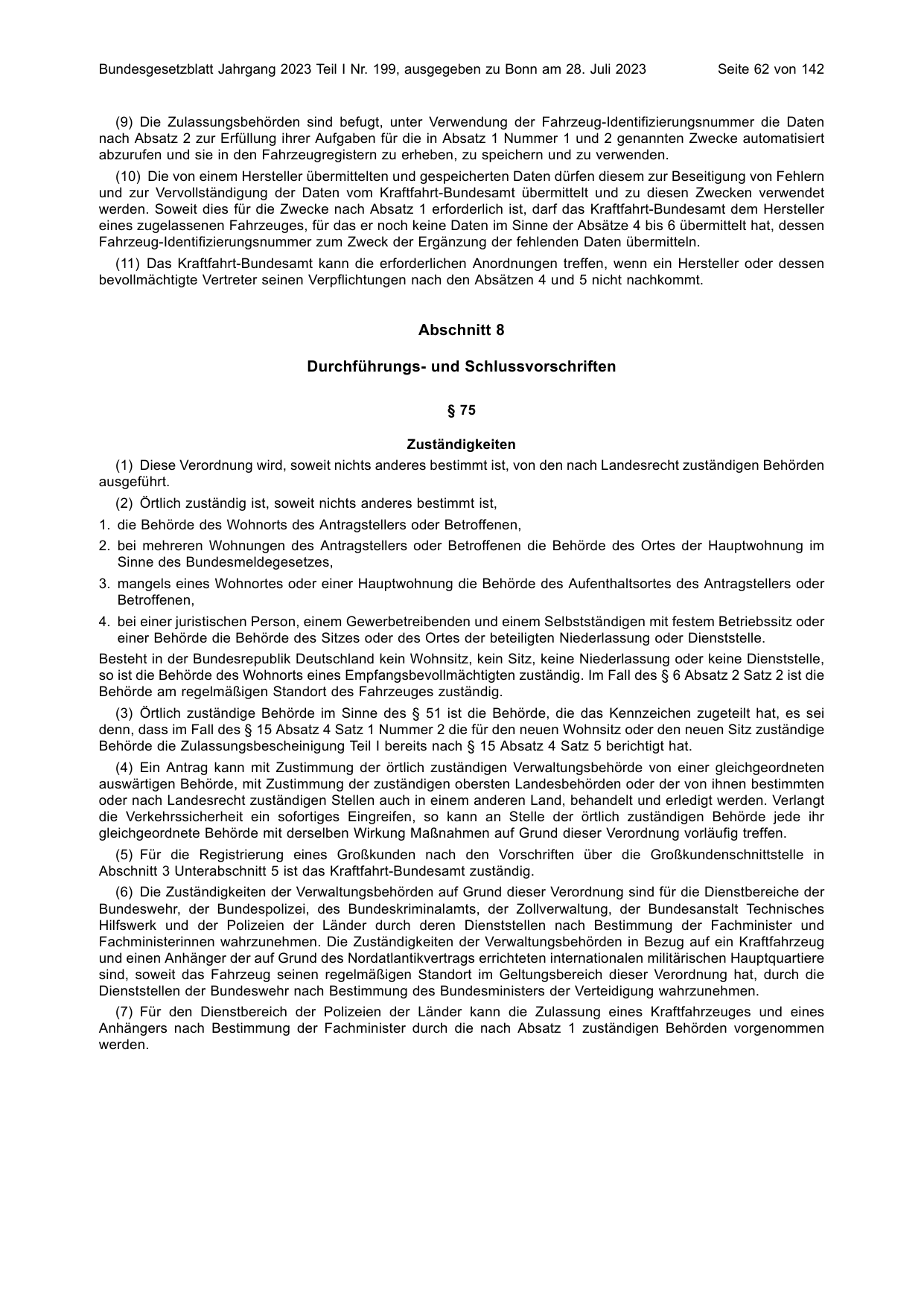 BGBl. 2023, Seite 62 — Originalseite als Abbildung