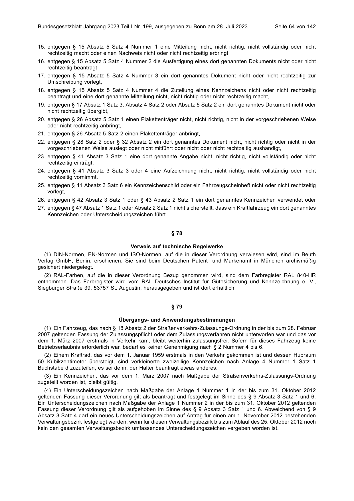 BGBl. 2023, Seite 64 — Originalseite als Abbildung