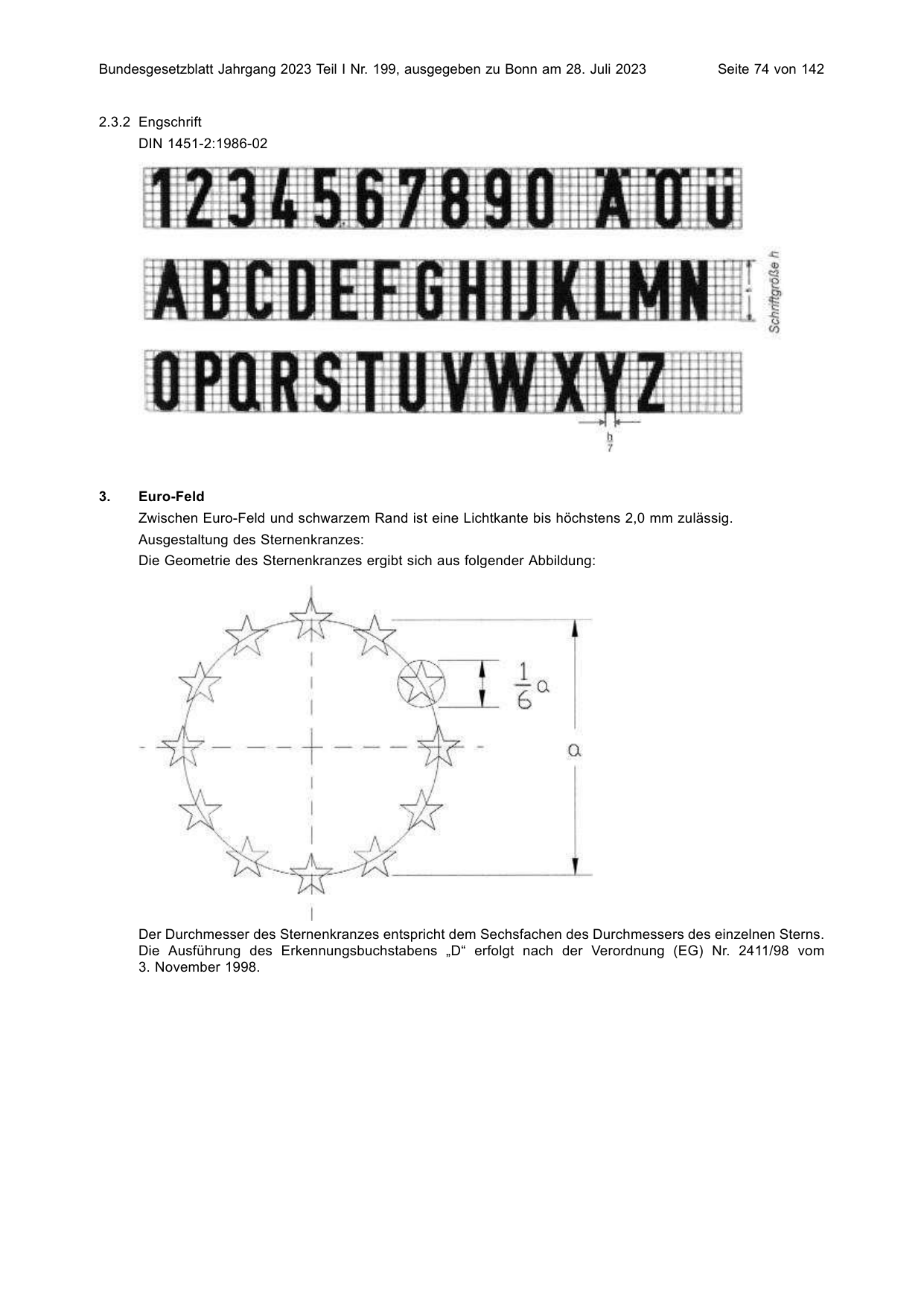 BGBl. 2023, Seite 74 — Originalseite als Abbildung
