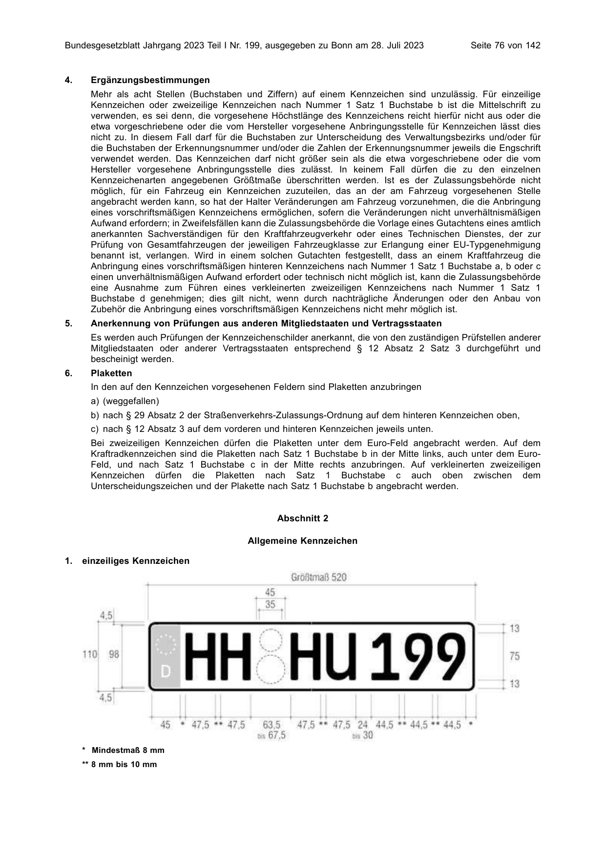 BGBl. 2023, Seite 76 — Originalseite als Abbildung