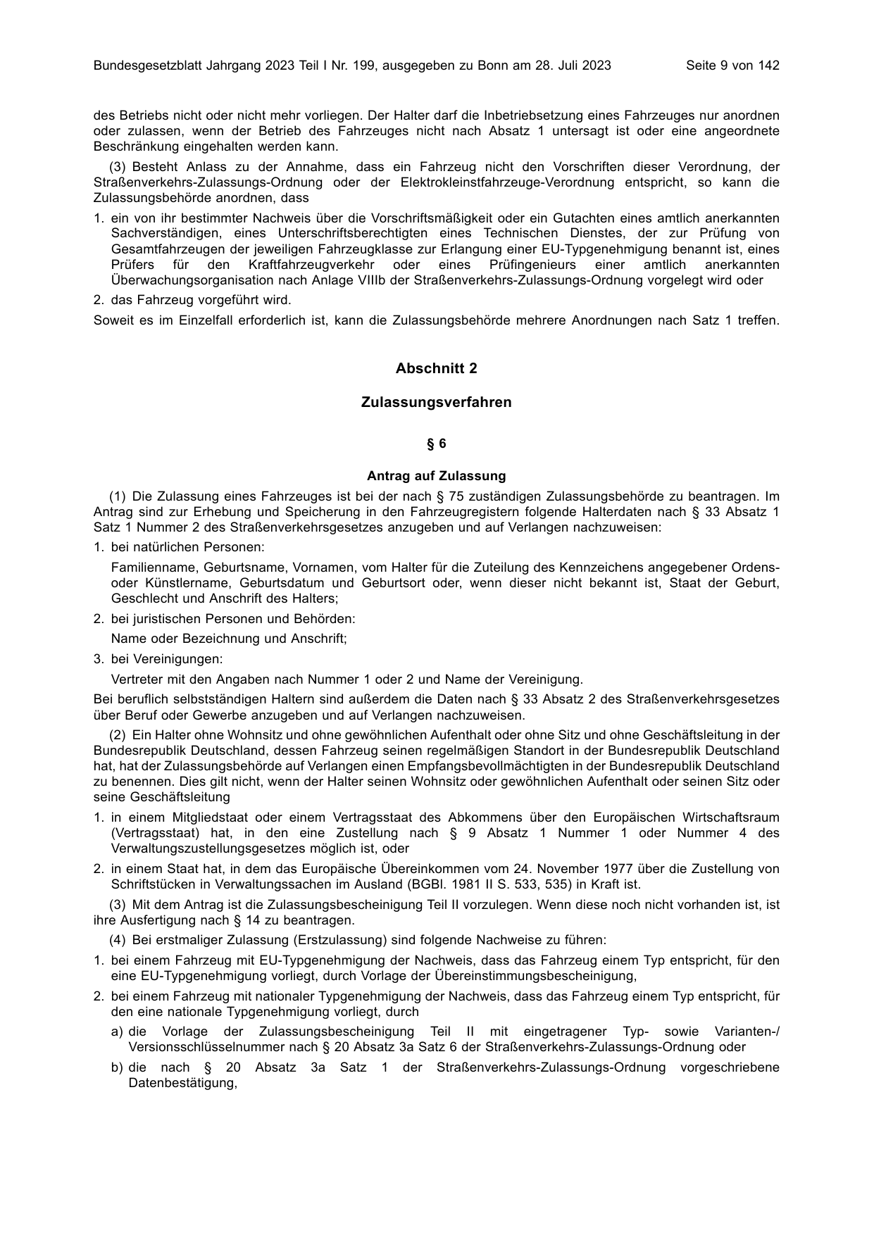 BGBl. 2023, Seite 9 — Originalseite als Abbildung