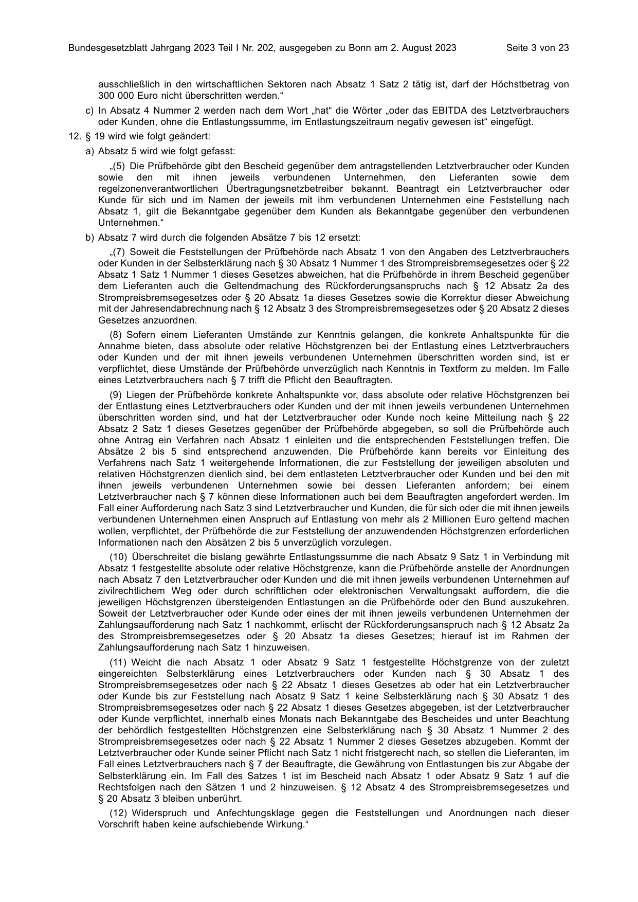 BGBl. 2023, Seite 3 — Originalseite als Abbildung