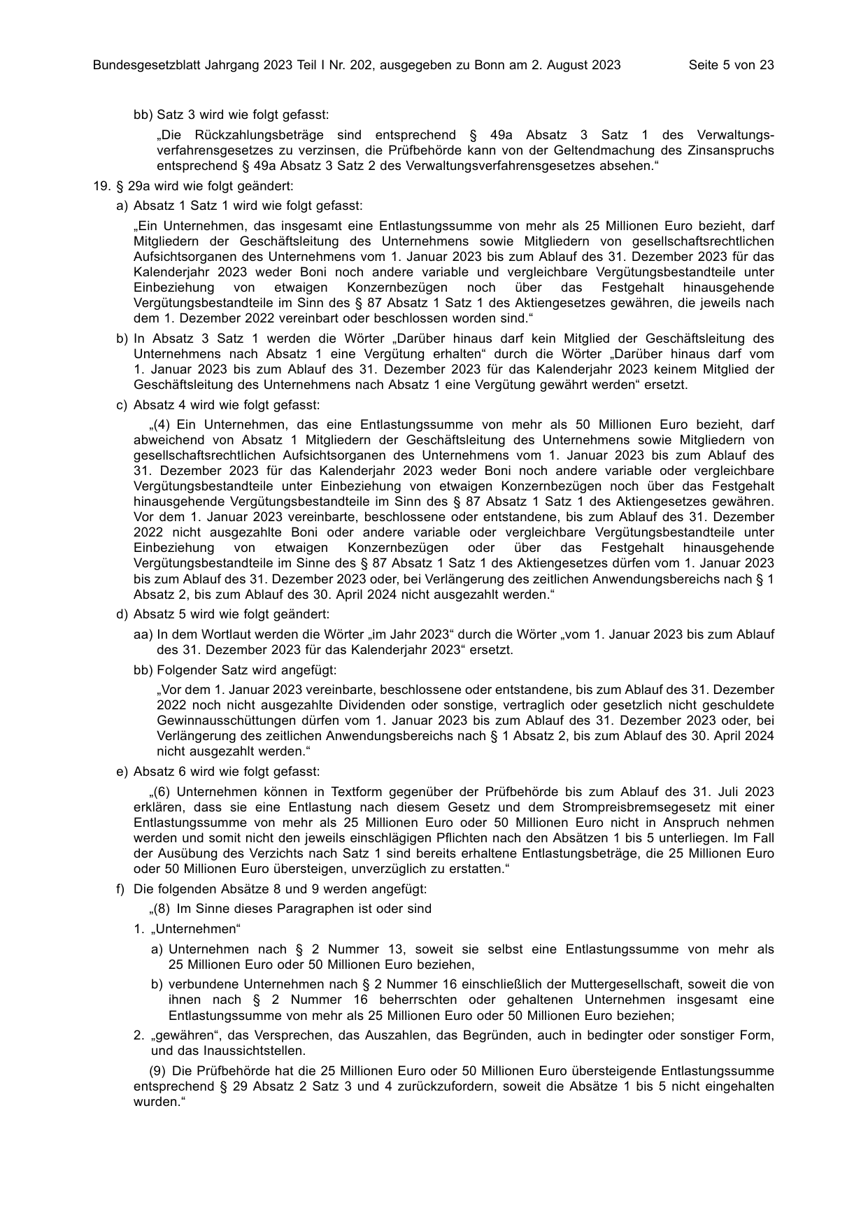 BGBl. 2023, Seite 5 — Originalseite als Abbildung