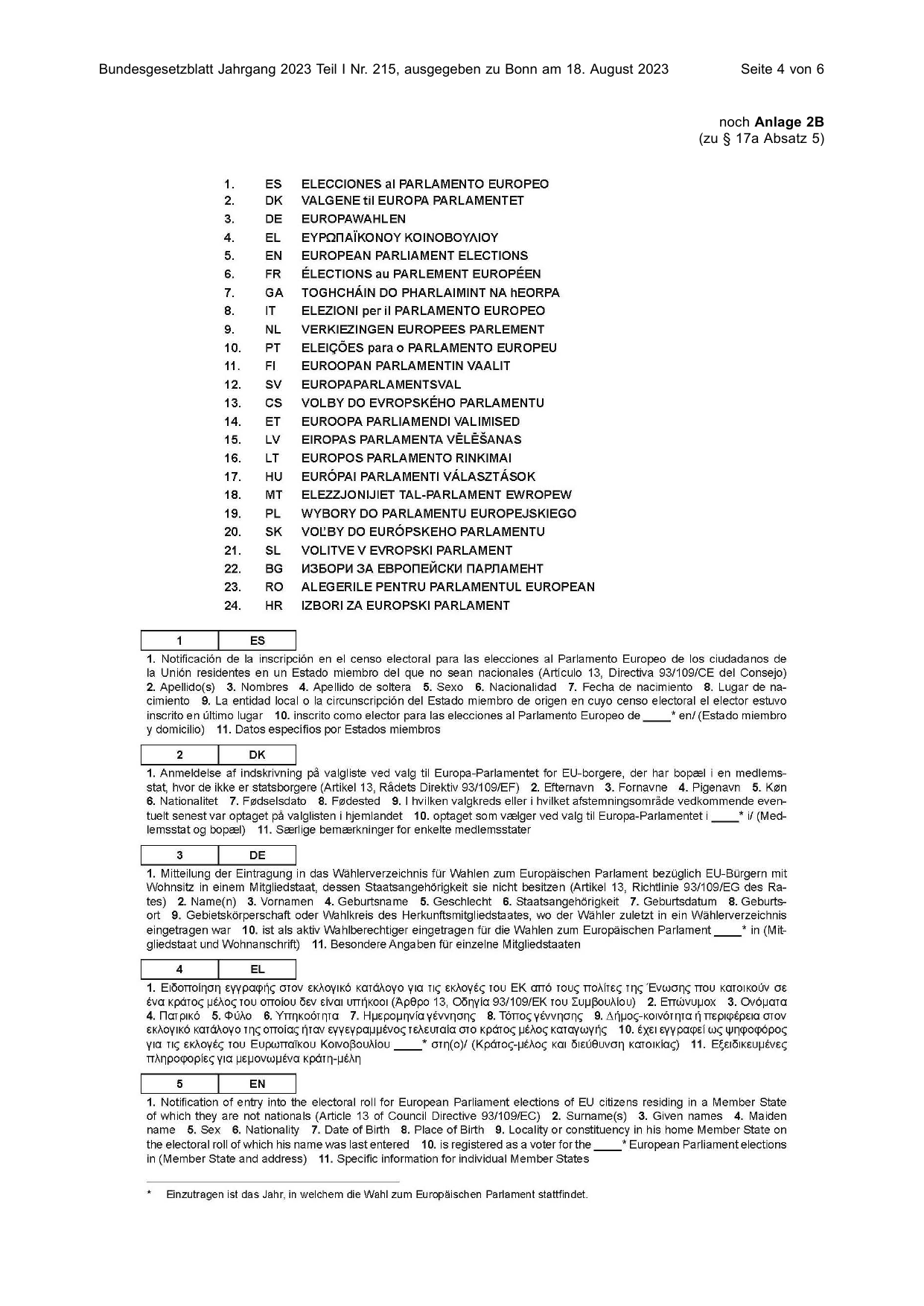 BGBl. 2023, Seite 4 — Originalseite als Abbildung