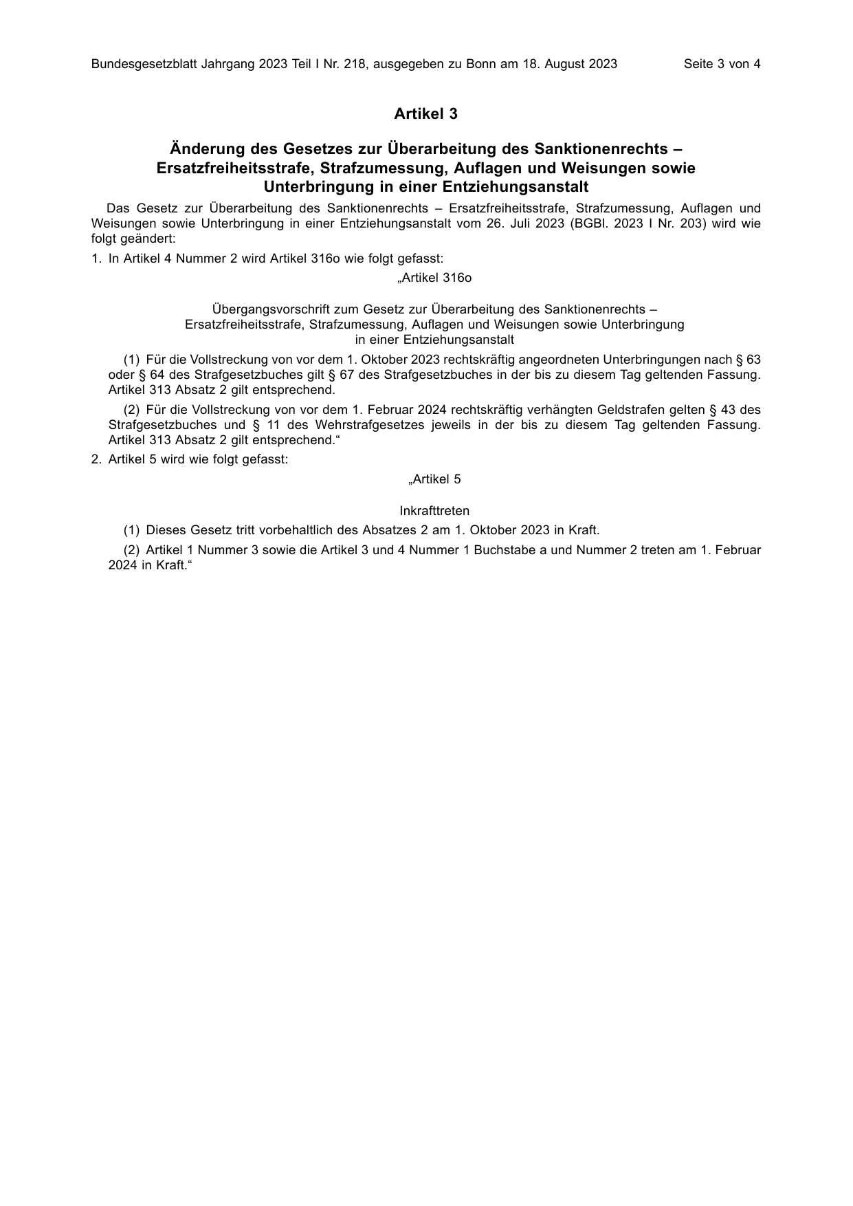 BGBl. 2023, Seite 3 — Originalseite als Abbildung