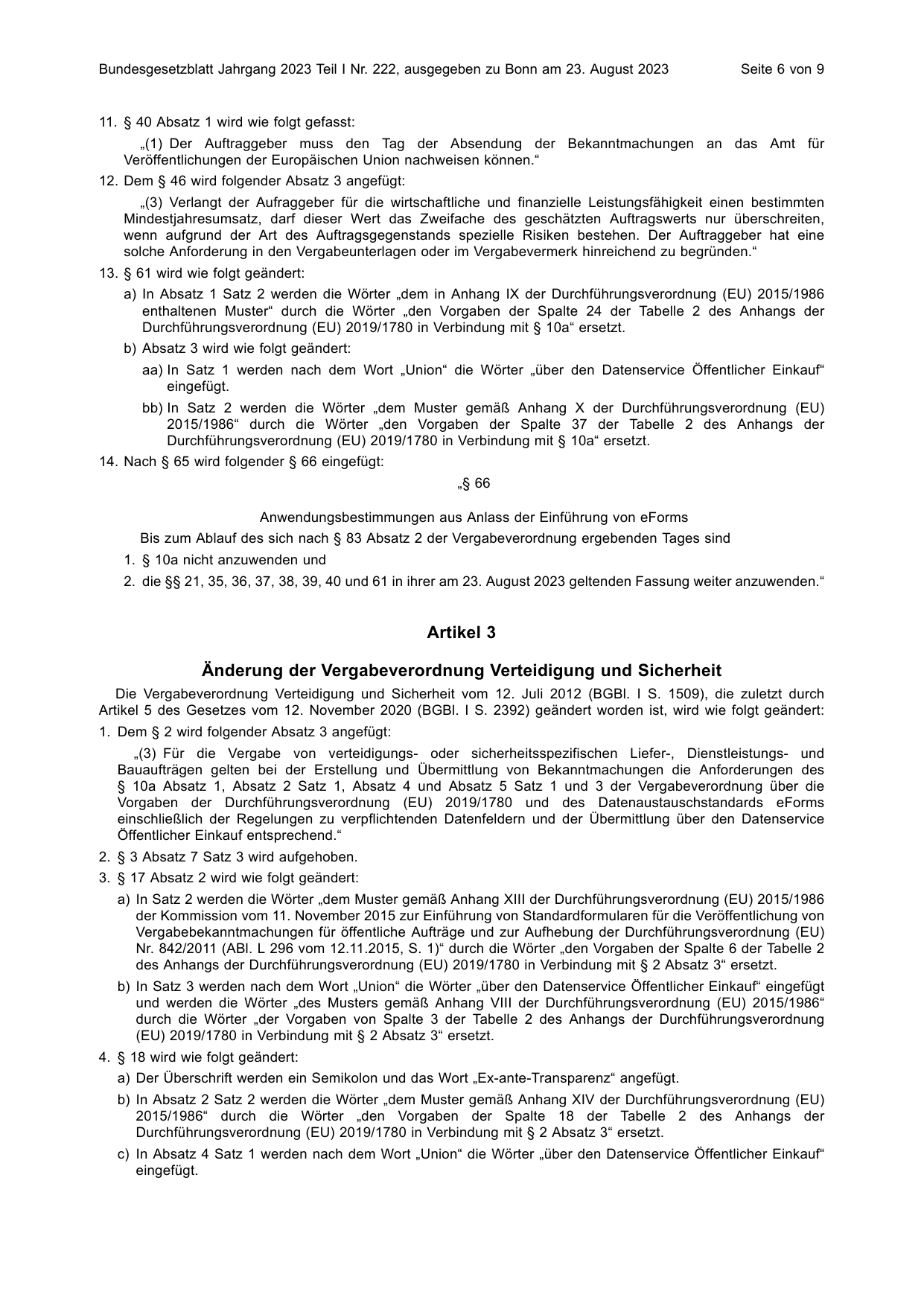 BGBl. 2023, Seite 6 — Originalseite als Abbildung