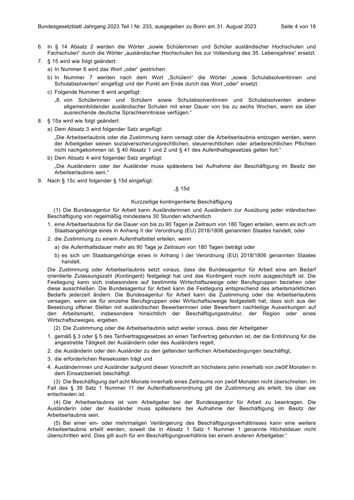 BGBl. 2023, Seite 4 — Originalseite als Abbildung