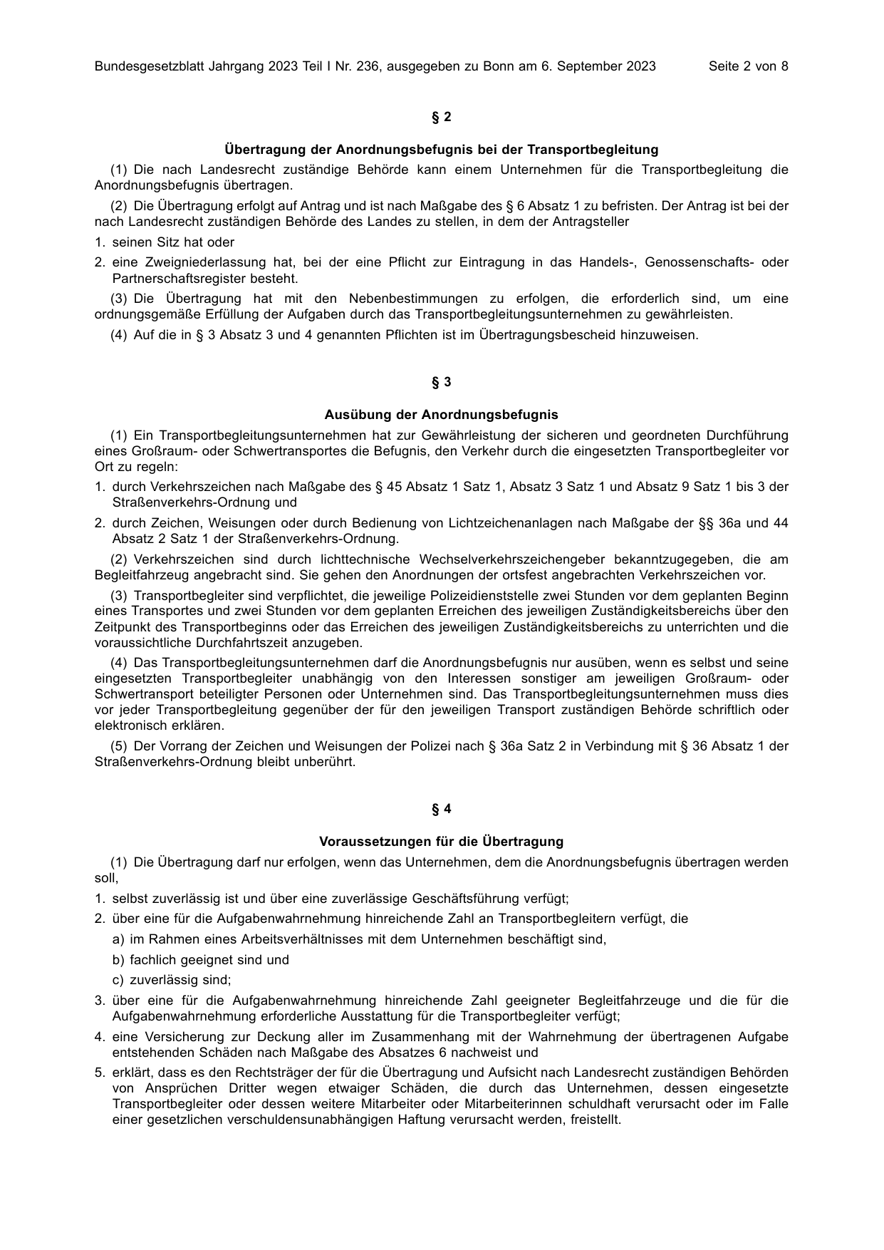 BGBl. 2023, Seite 2 — Originalseite als Abbildung