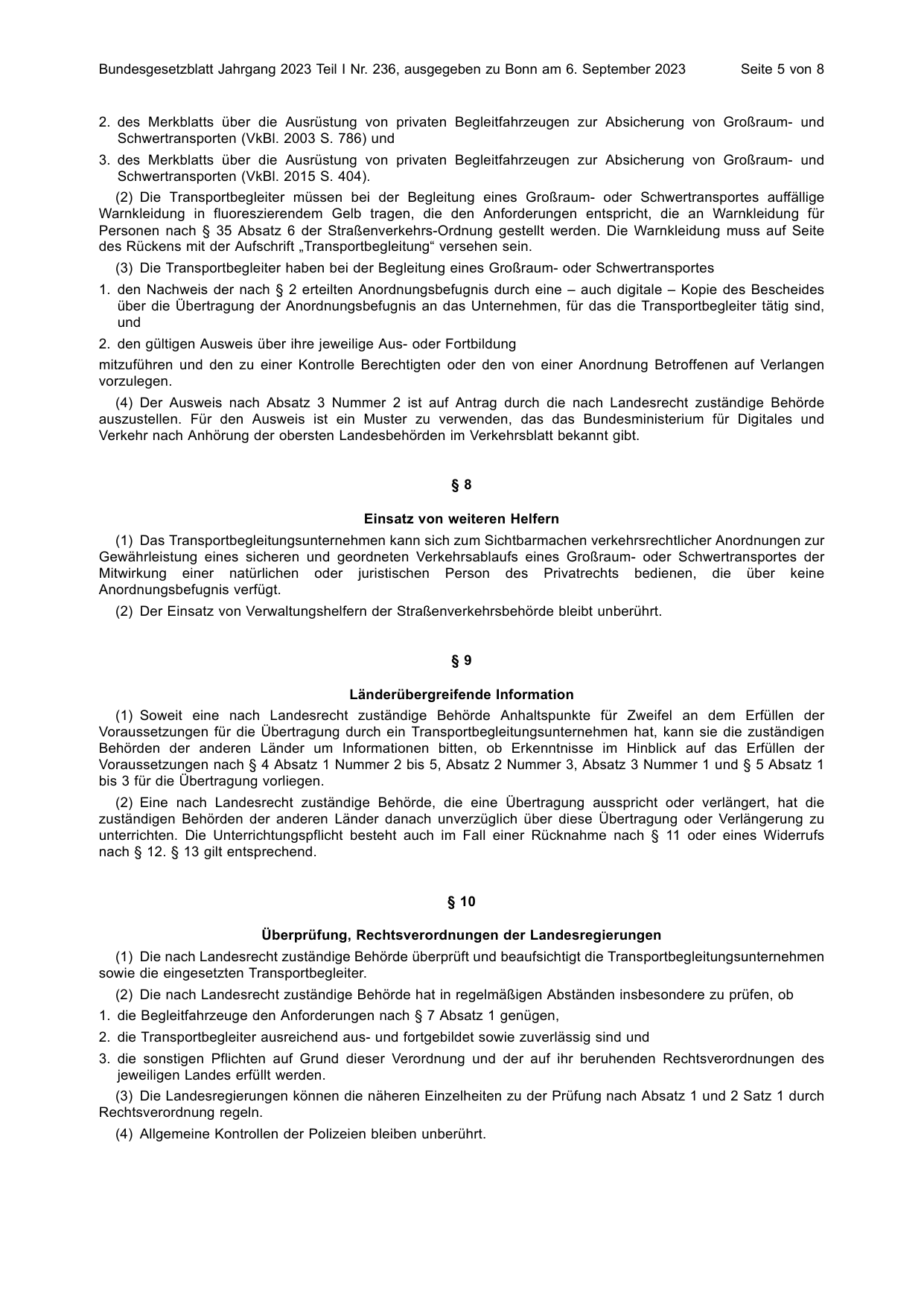 BGBl. 2023, Seite 5 — Originalseite als Abbildung