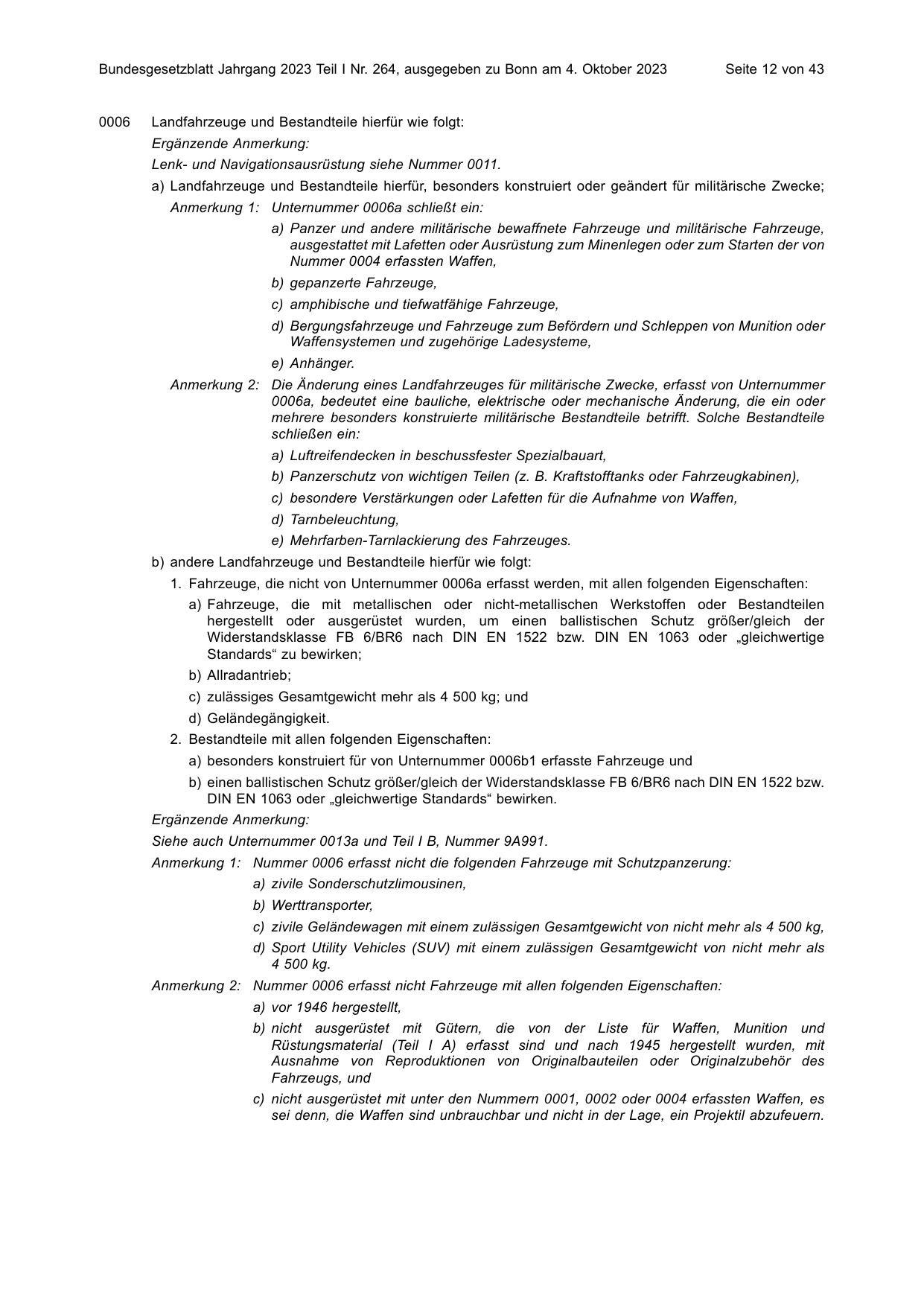 BGBl. 2023, Seite 12 — Originalseite als Abbildung