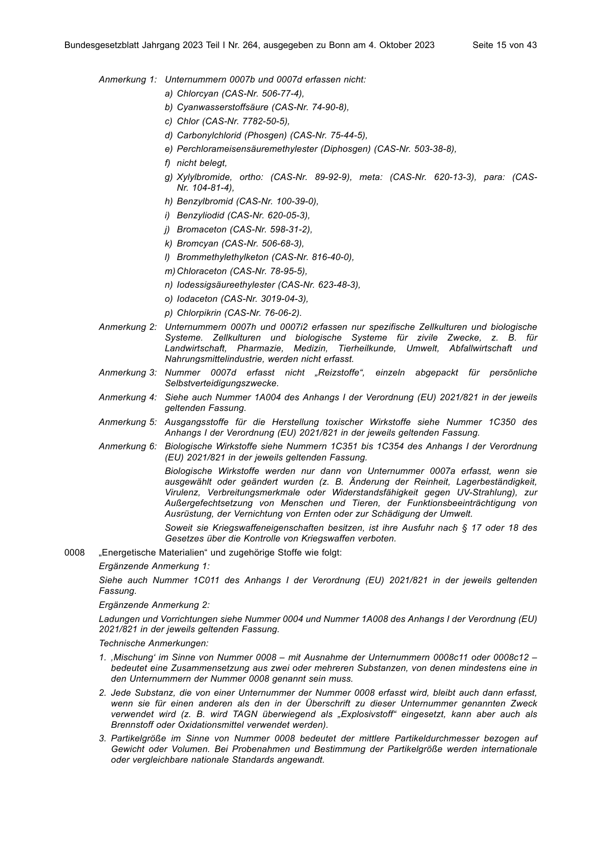 BGBl. 2023, Seite 15 — Originalseite als Abbildung