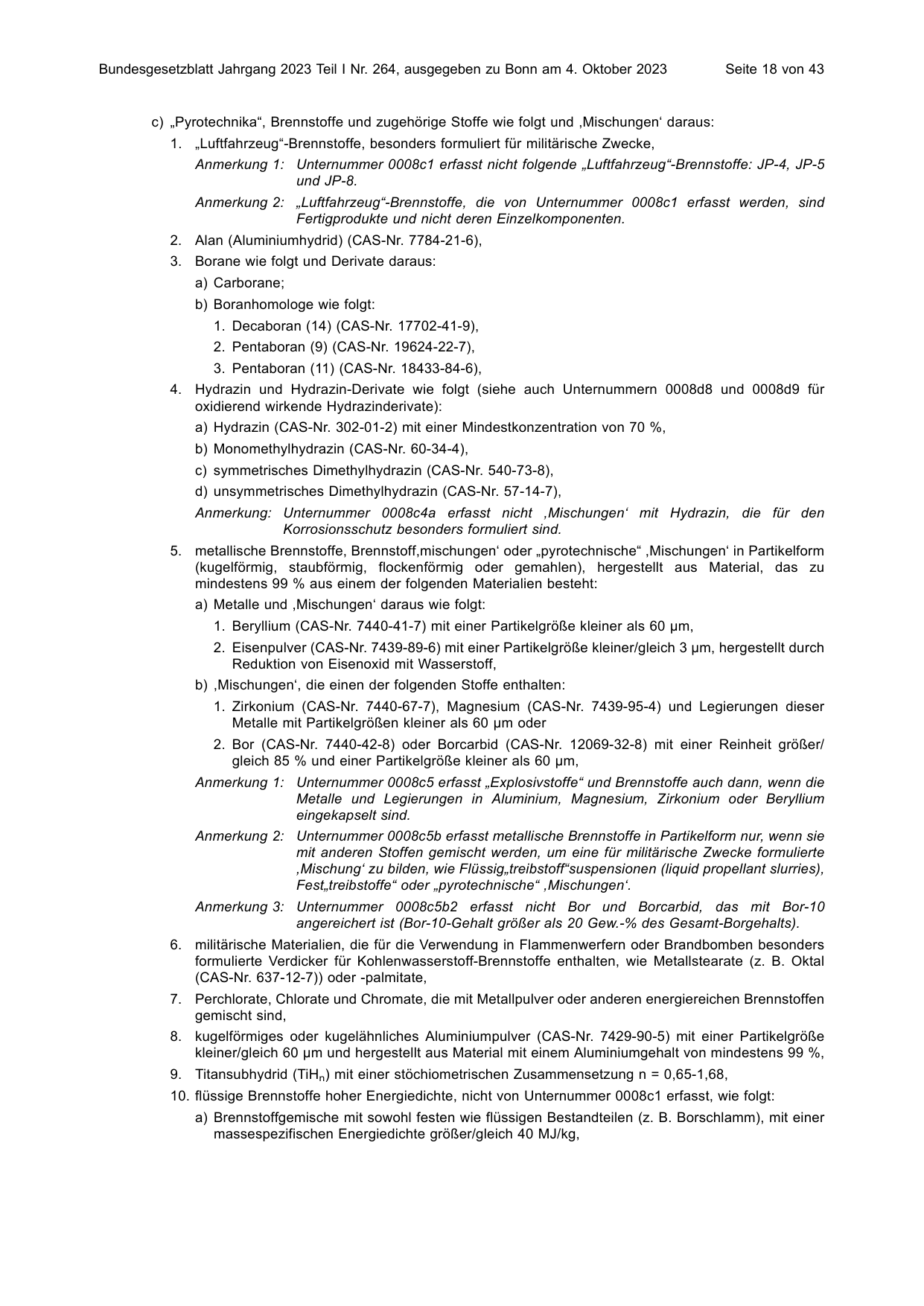 BGBl. 2023, Seite 18 — Originalseite als Abbildung