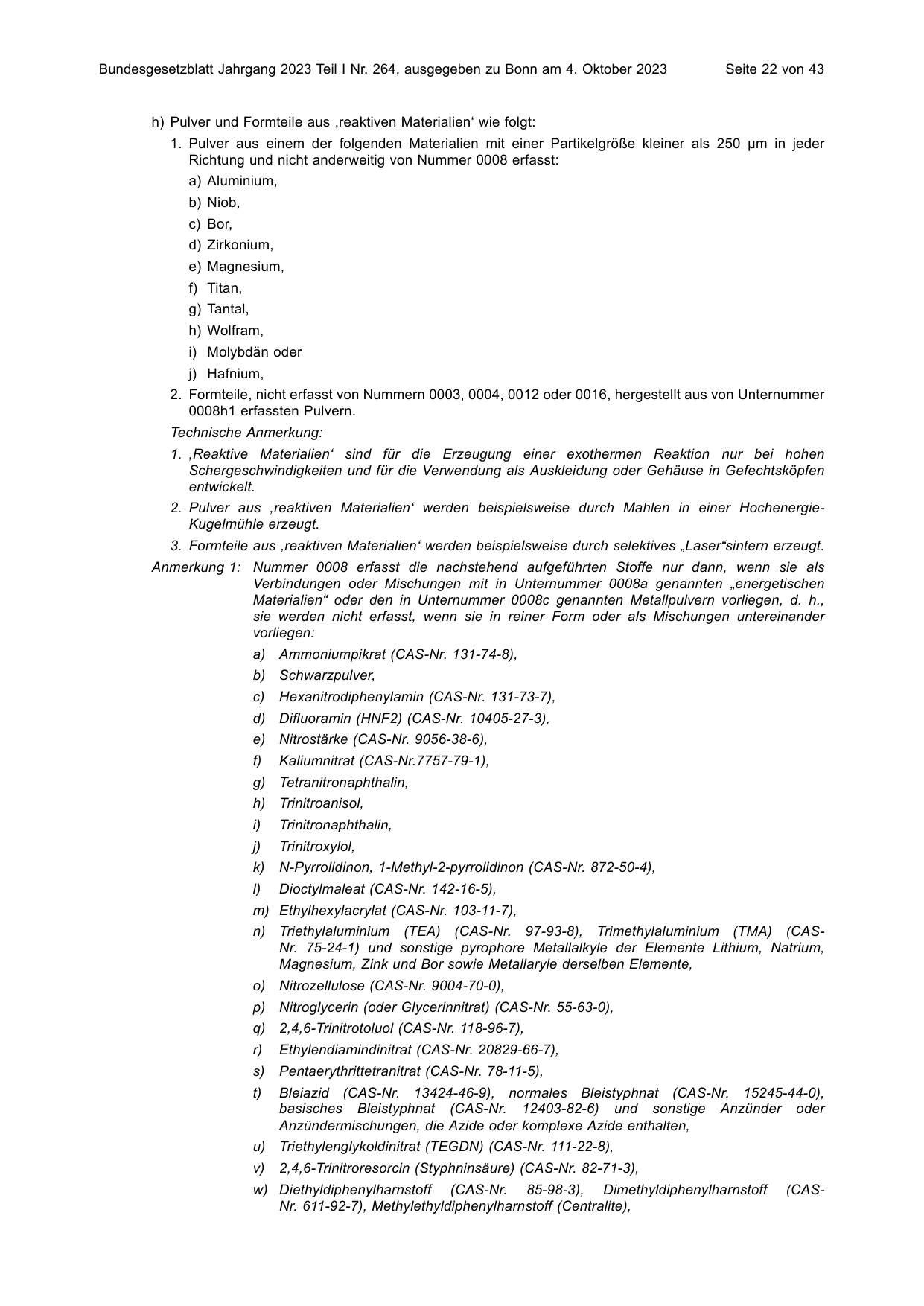 BGBl. 2023, Seite 22 — Originalseite als Abbildung