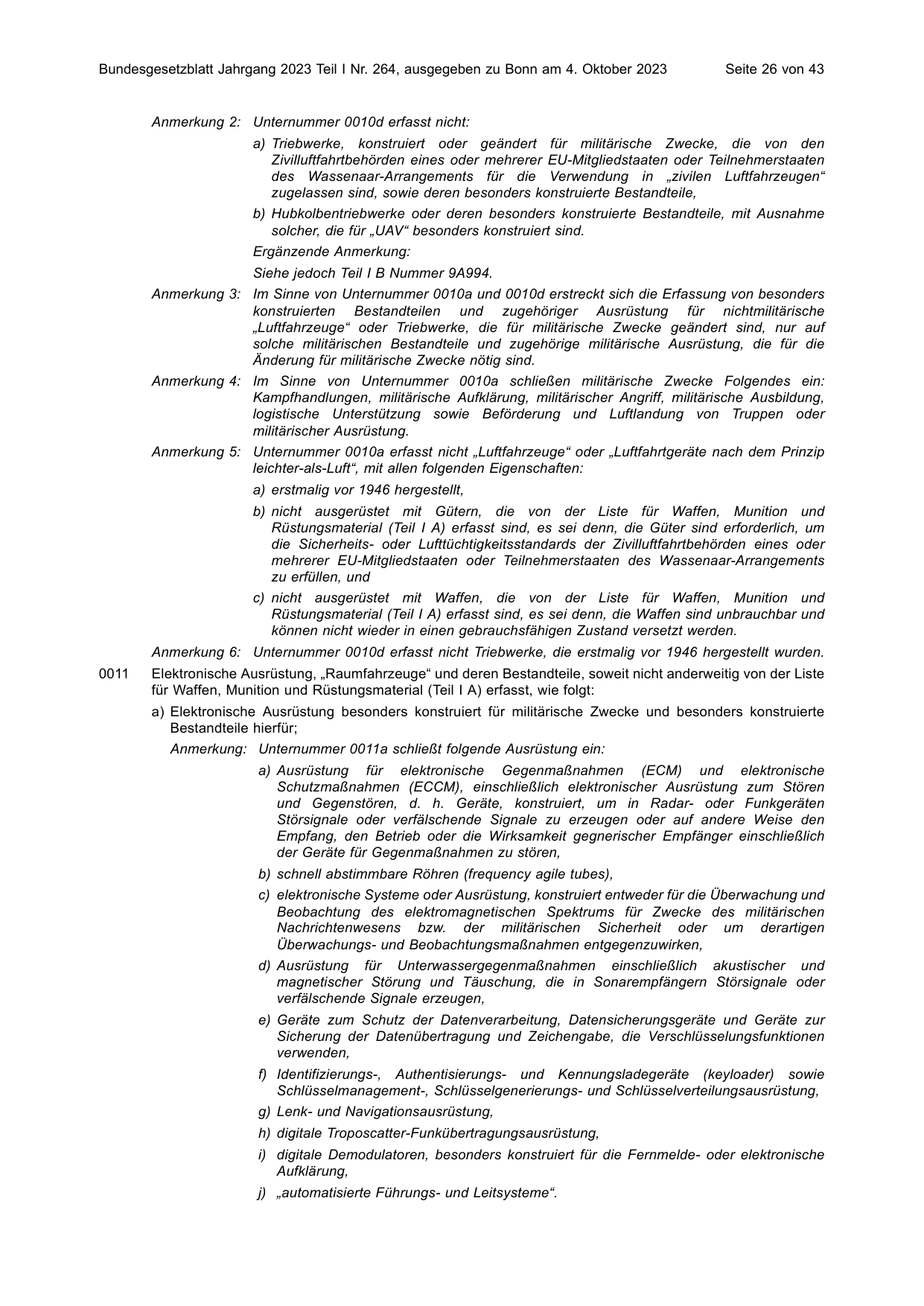 BGBl. 2023, Seite 26 — Originalseite als Abbildung