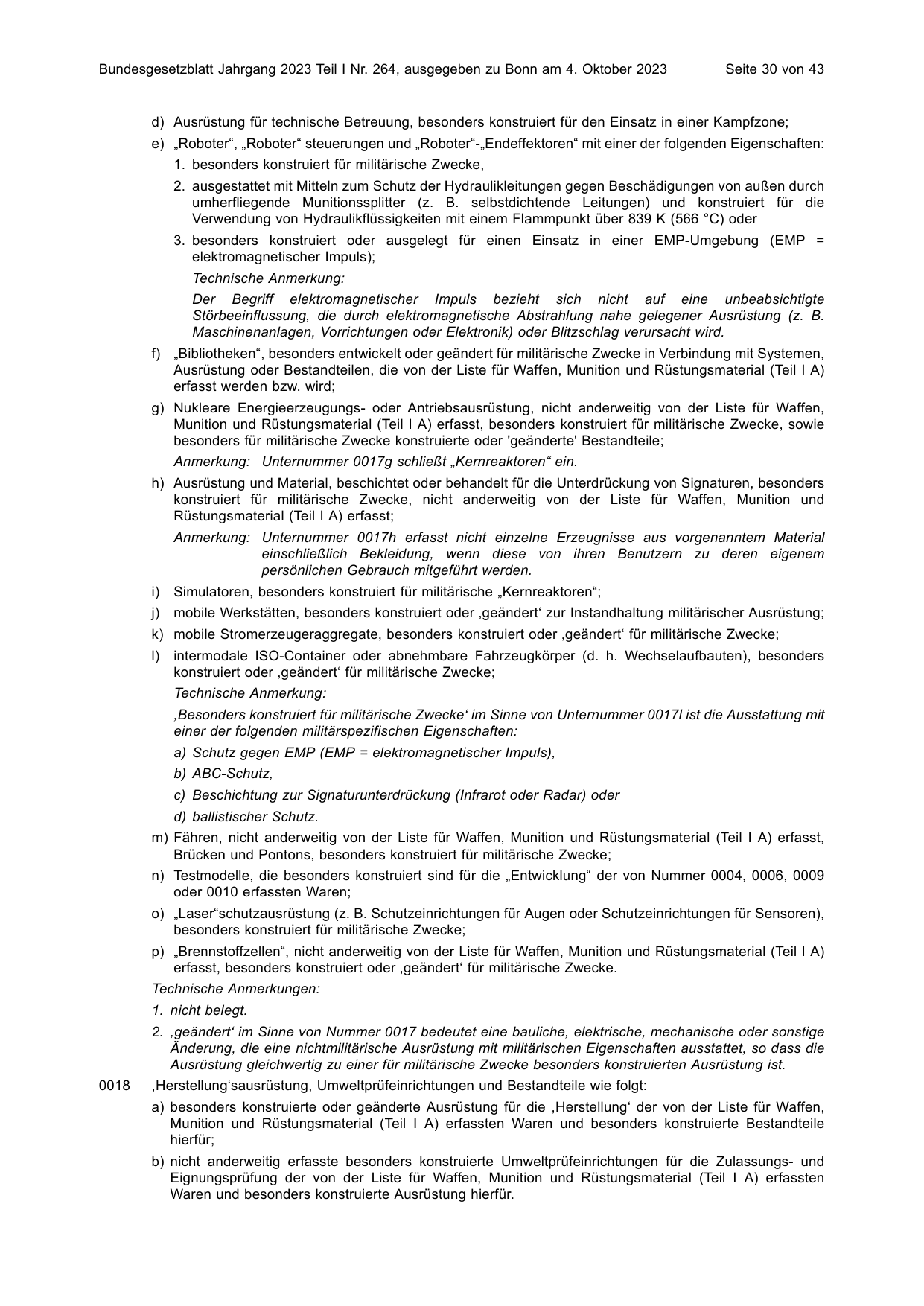 BGBl. 2023, Seite 30 — Originalseite als Abbildung