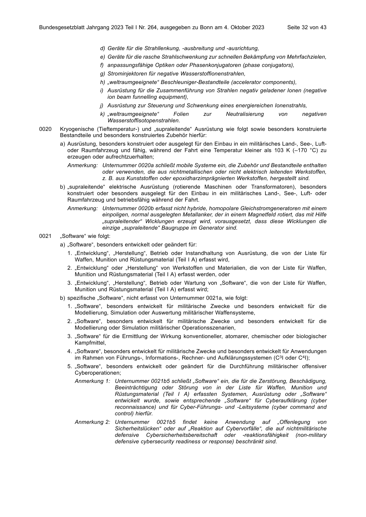 BGBl. 2023, Seite 32 — Originalseite als Abbildung