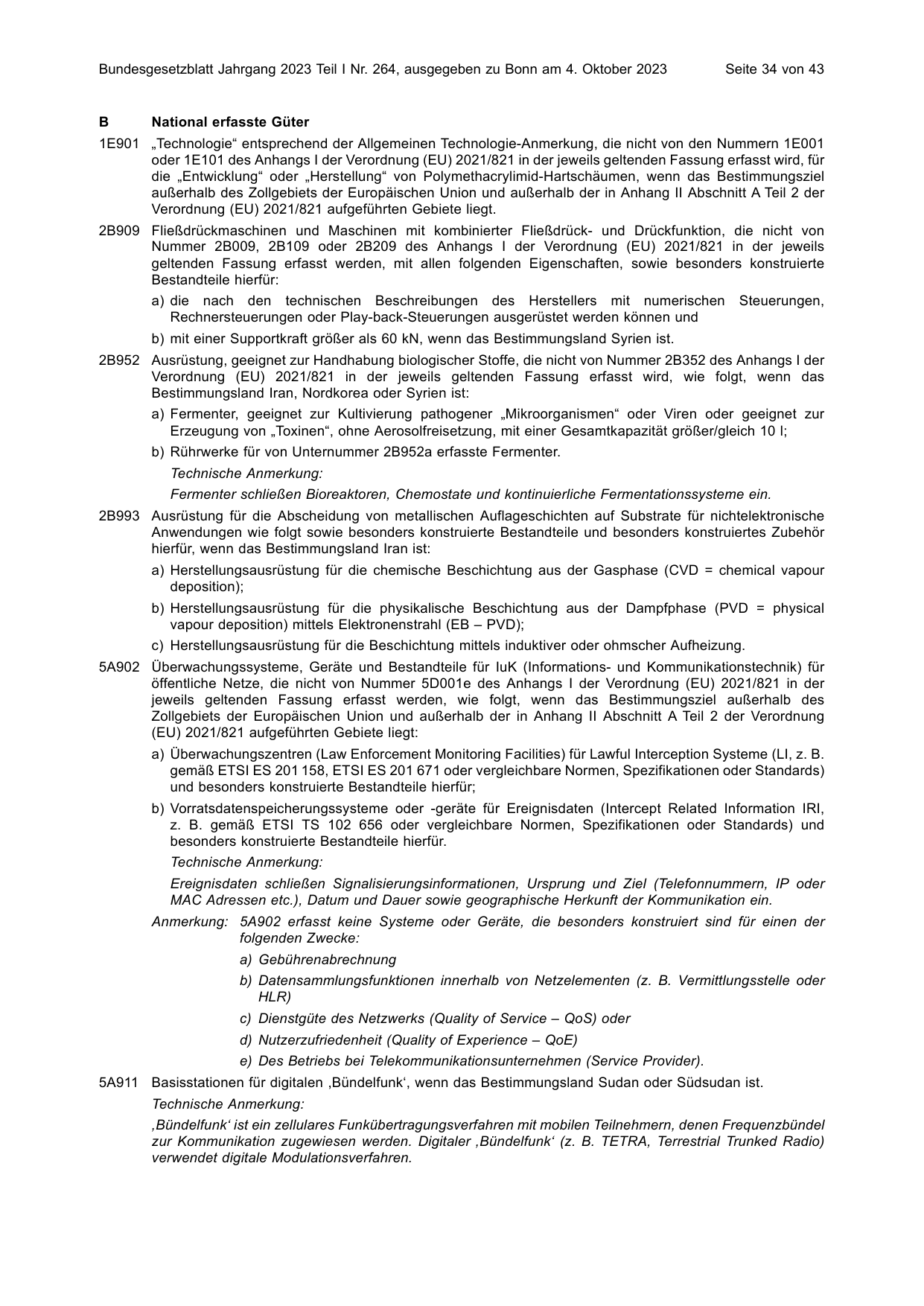 BGBl. 2023, Seite 34 — Originalseite als Abbildung