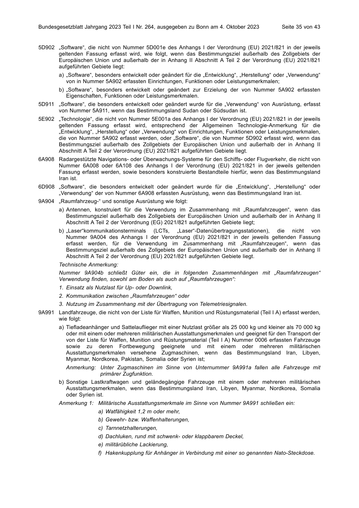 BGBl. 2023, Seite 35 — Originalseite als Abbildung