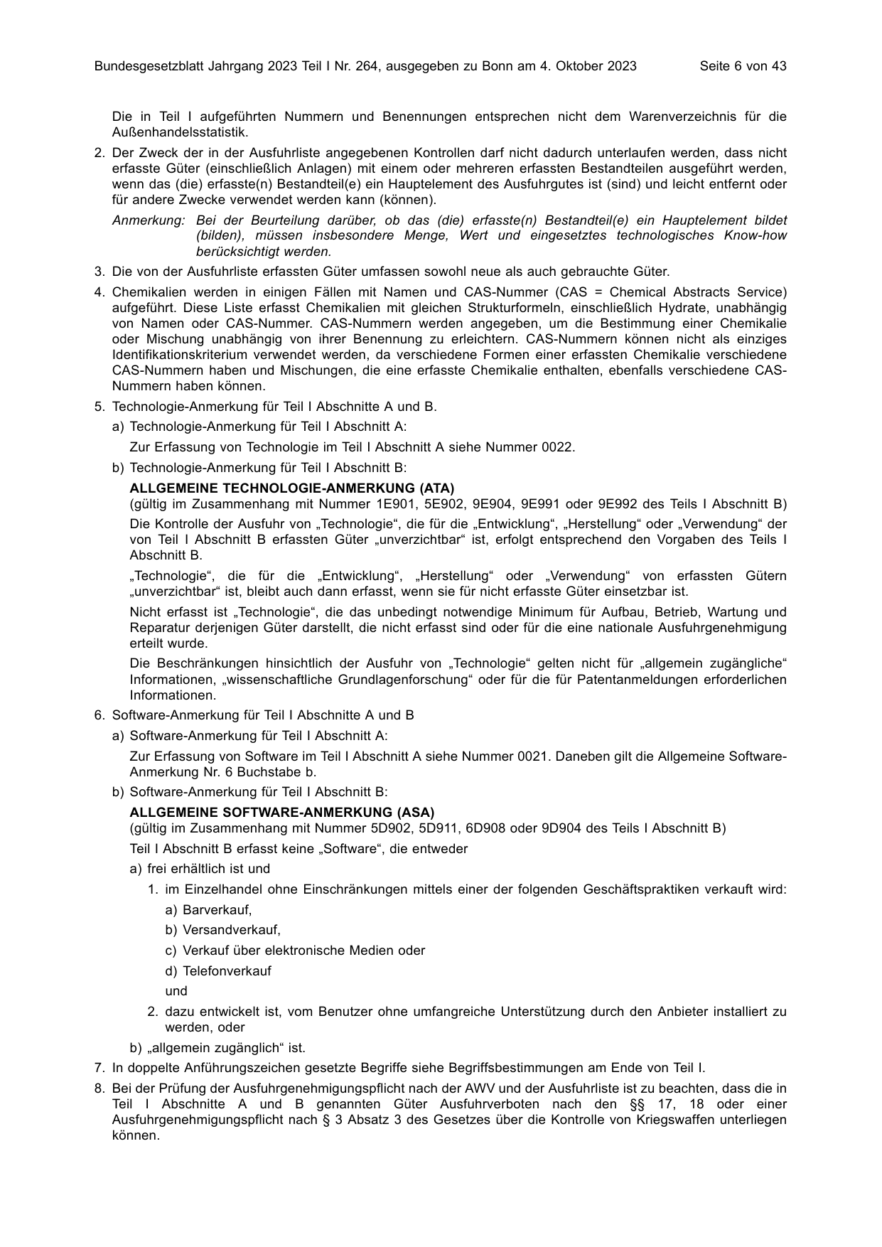 BGBl. 2023, Seite 6 — Originalseite als Abbildung