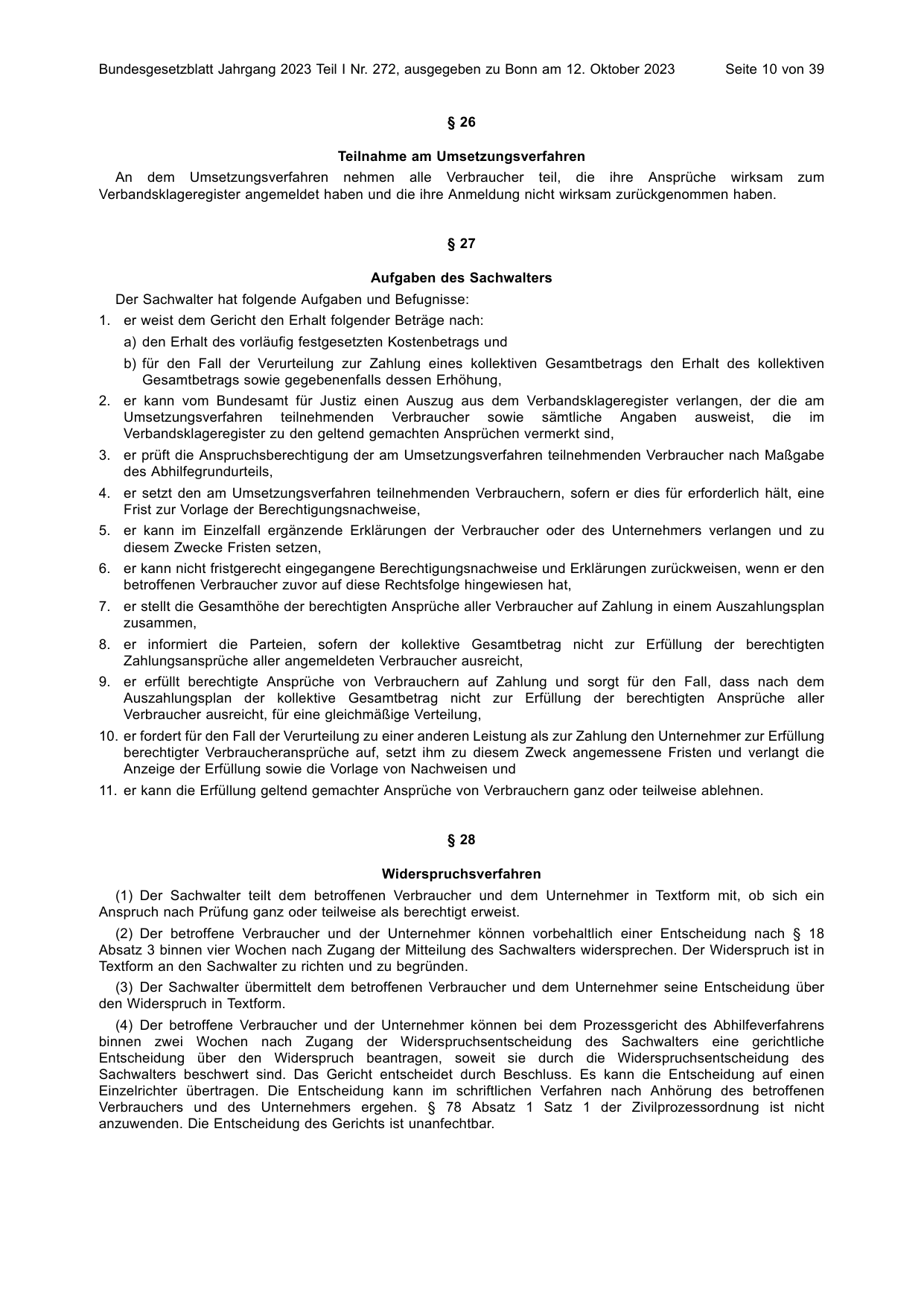 BGBl. 2023, Seite 10 — Originalseite als Abbildung