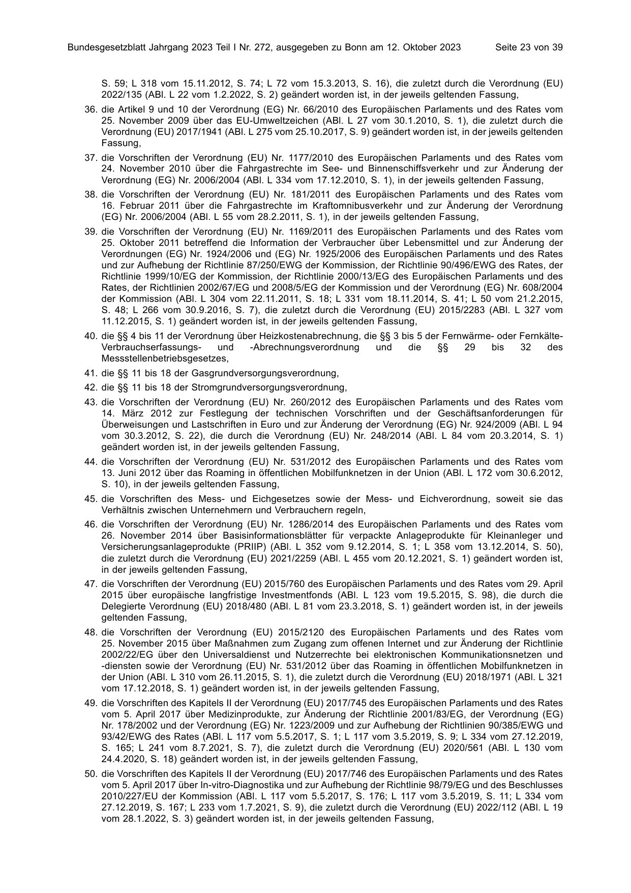 BGBl. 2023, Seite 23 — Originalseite als Abbildung