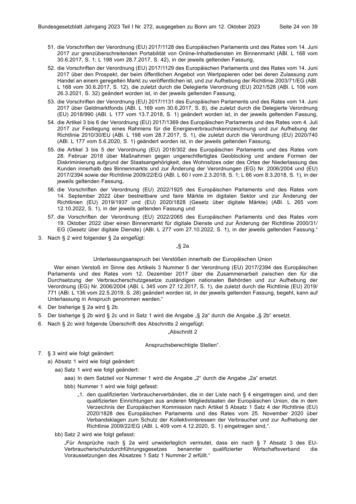 BGBl. 2023, Seite 24 — Originalseite als Abbildung